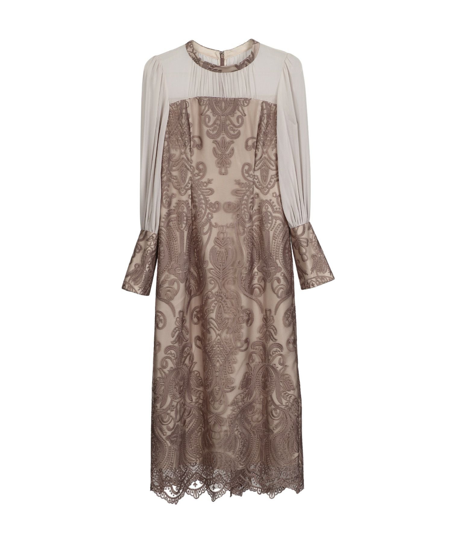 スーツ・フォーマル・ドレス ANDRESD damask gather dress アンドレスド ダマスクギャザードレス 結婚式 お呼ばれ ドレス