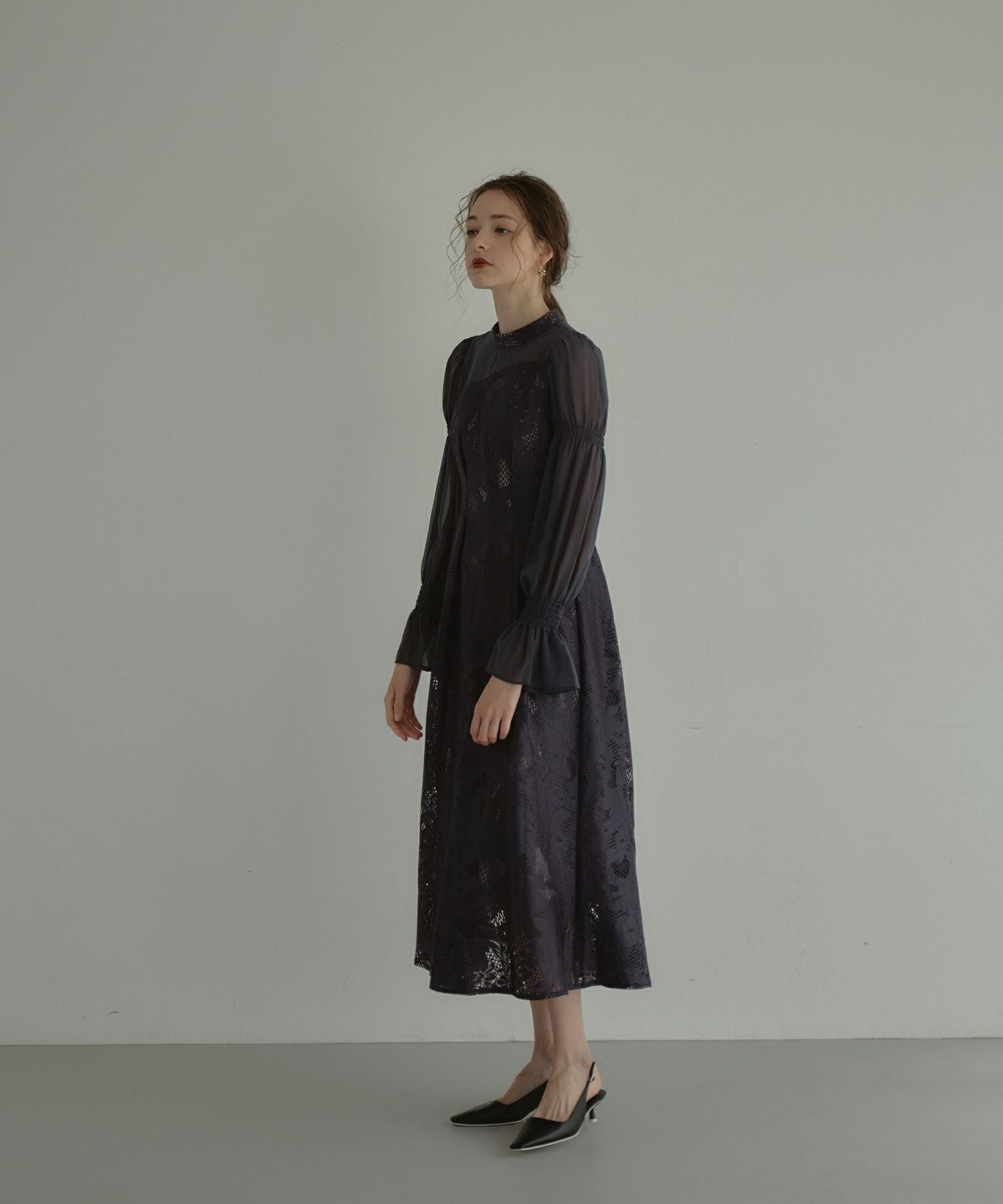 アンドレスド アシンメトリータックドレス 結婚式 お呼ばれ ドレス