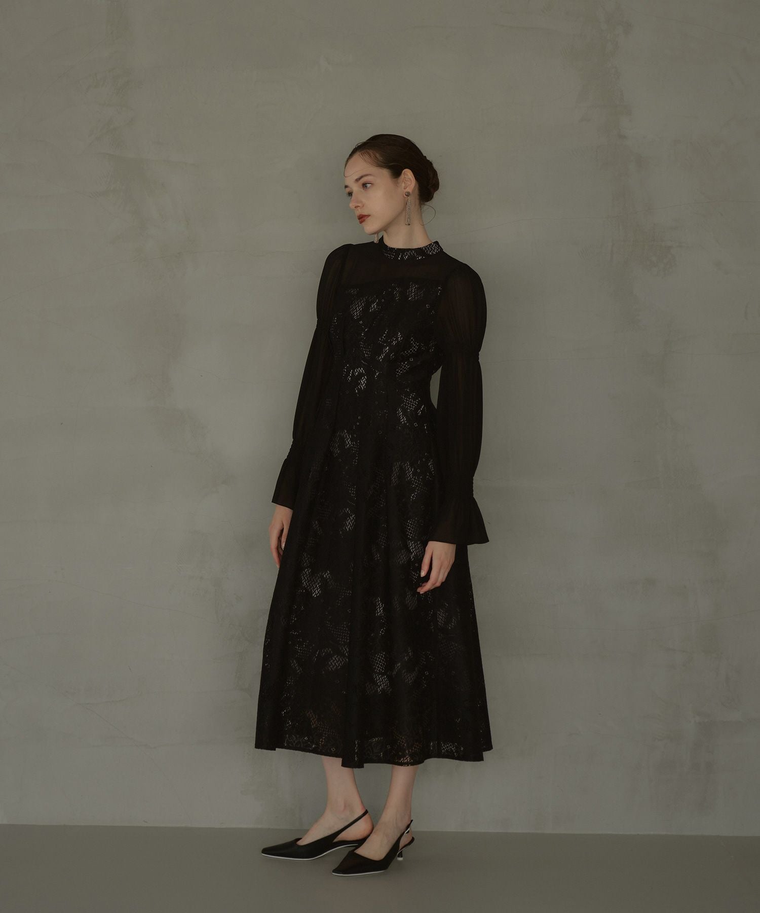 アンドレスド アシンメトリータックドレス 結婚式 お呼ばれ ドレス