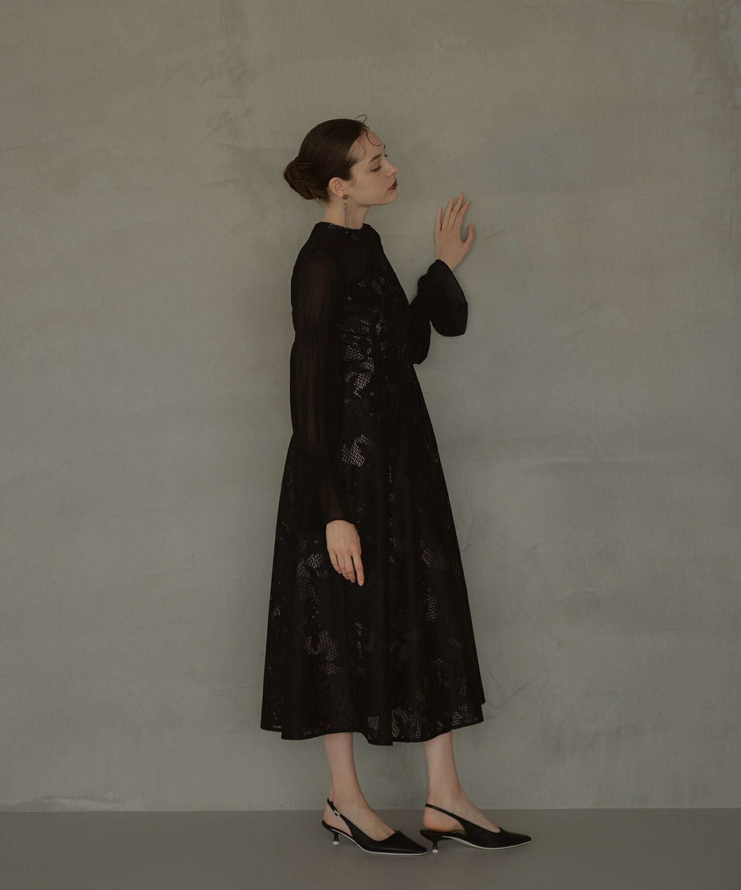 アンドレスド アシンメトリータックドレス 結婚式 お呼ばれ ドレス