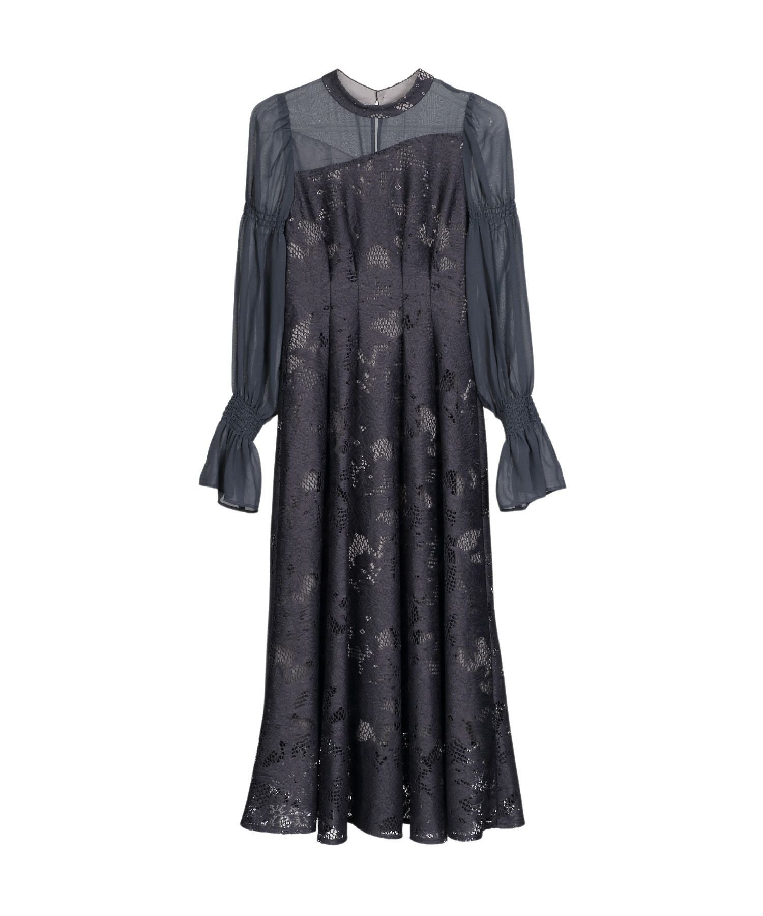 アンドレスド アシンメトリータックドレス 結婚式 お呼ばれ ドレス