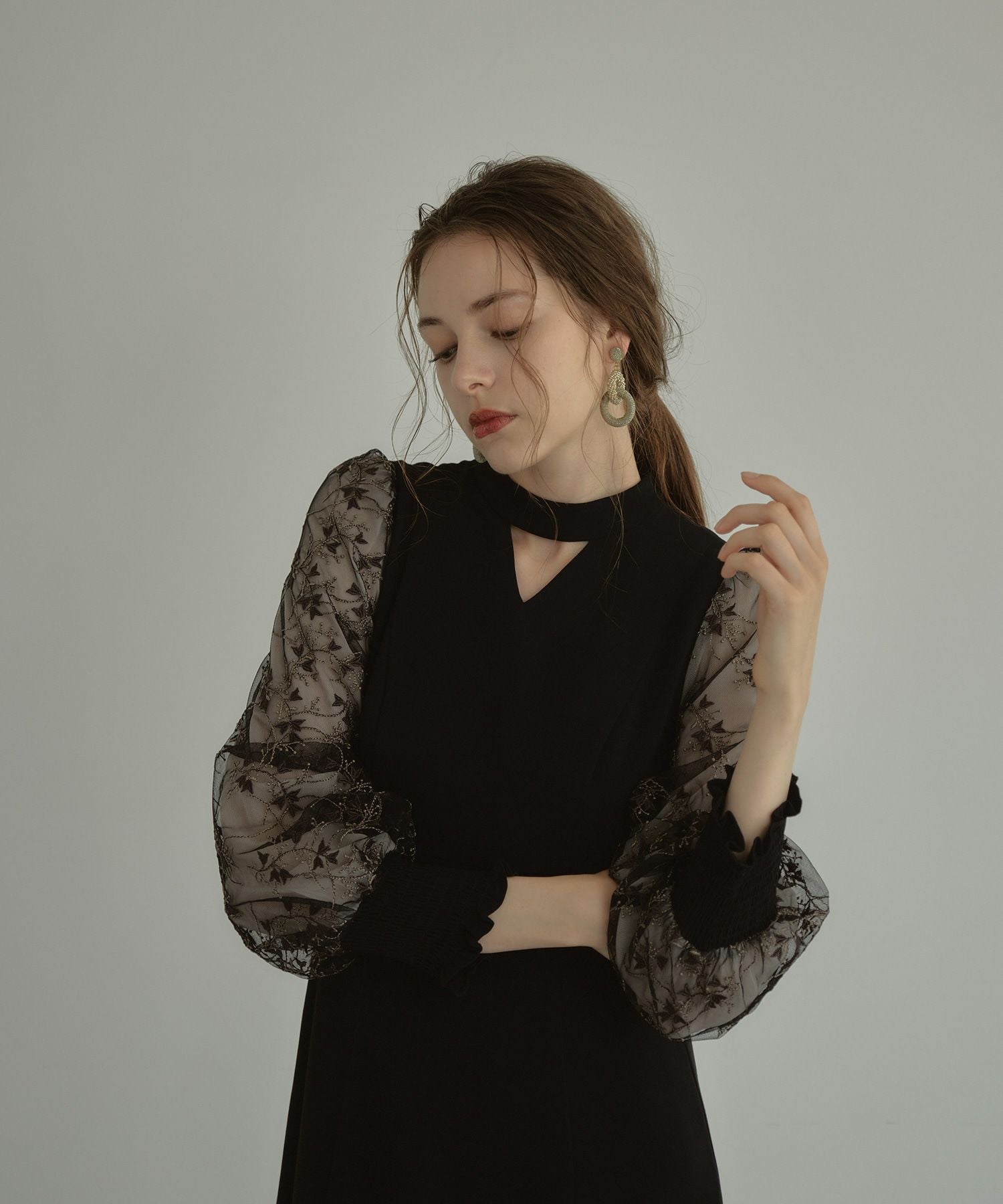 detached sleeve dress | ANDRESD