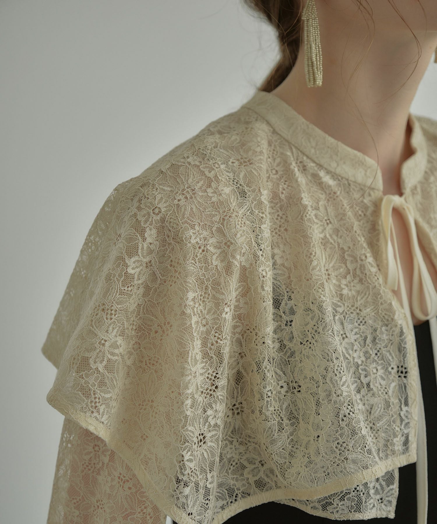 layered cape dress | ANDRESD