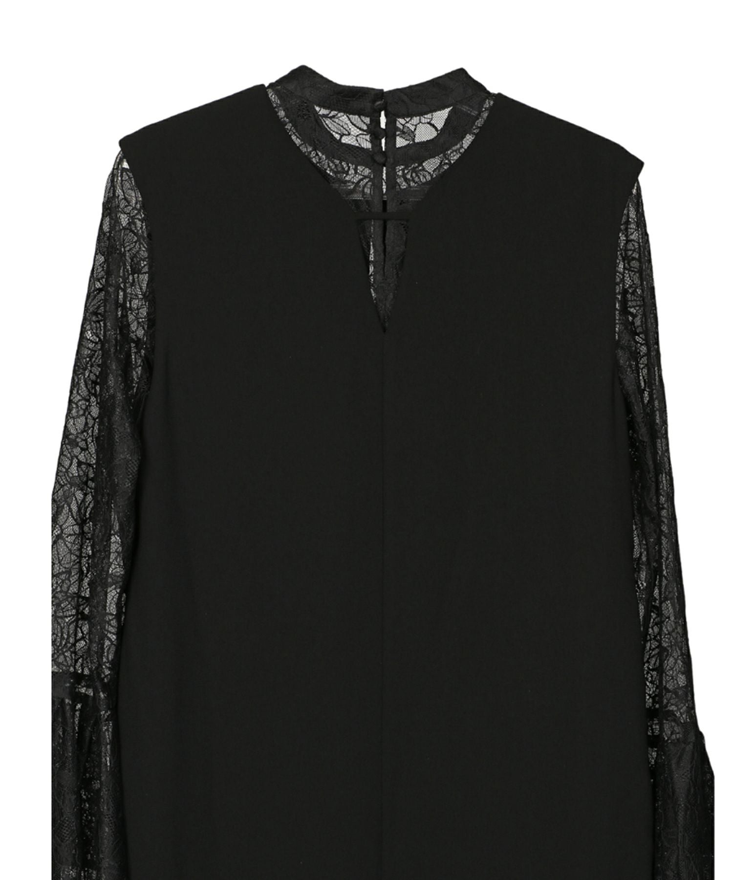 bell sleeve slit dress | ANDRESD