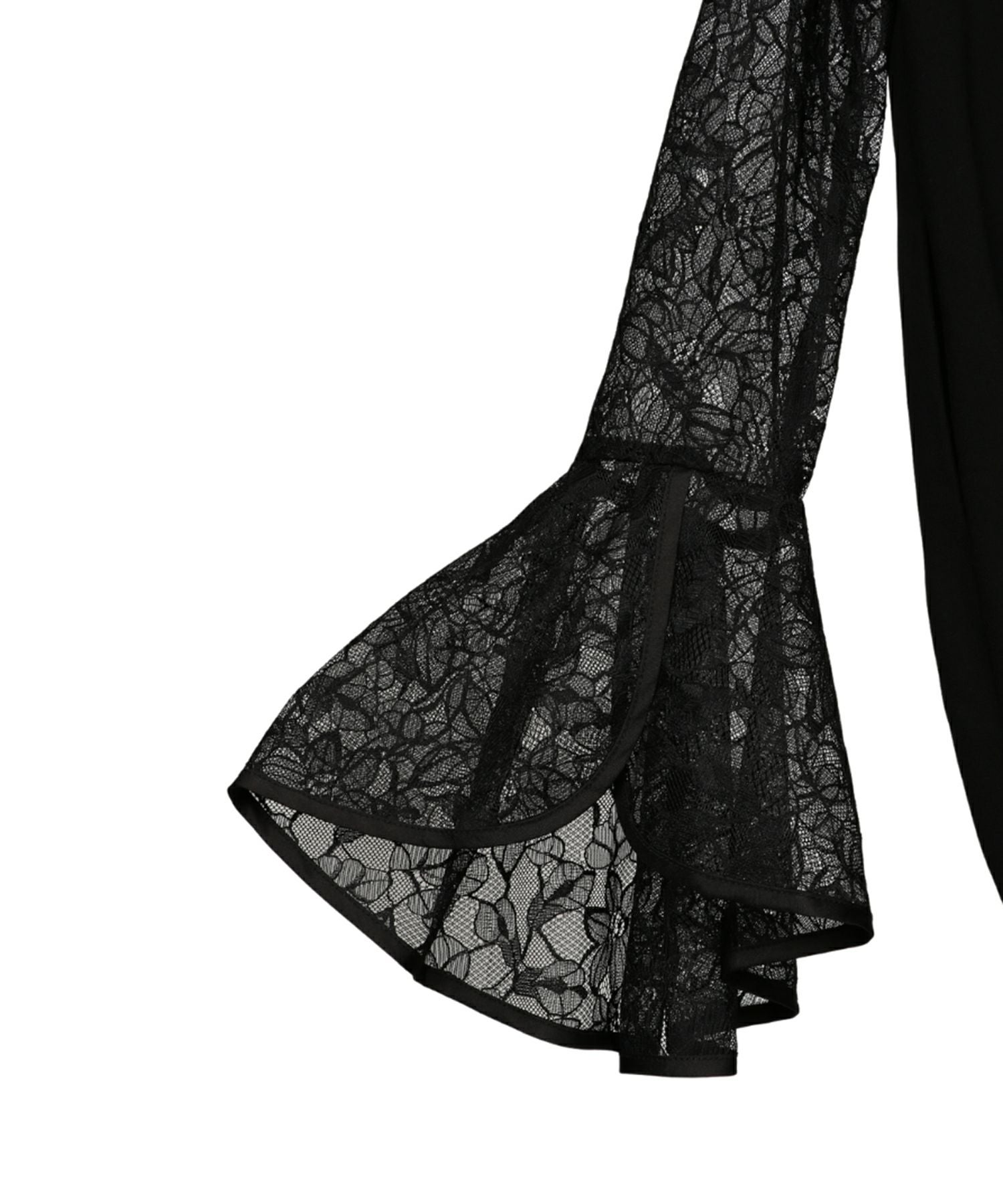 bell sleeve slit dress | ANDRESD