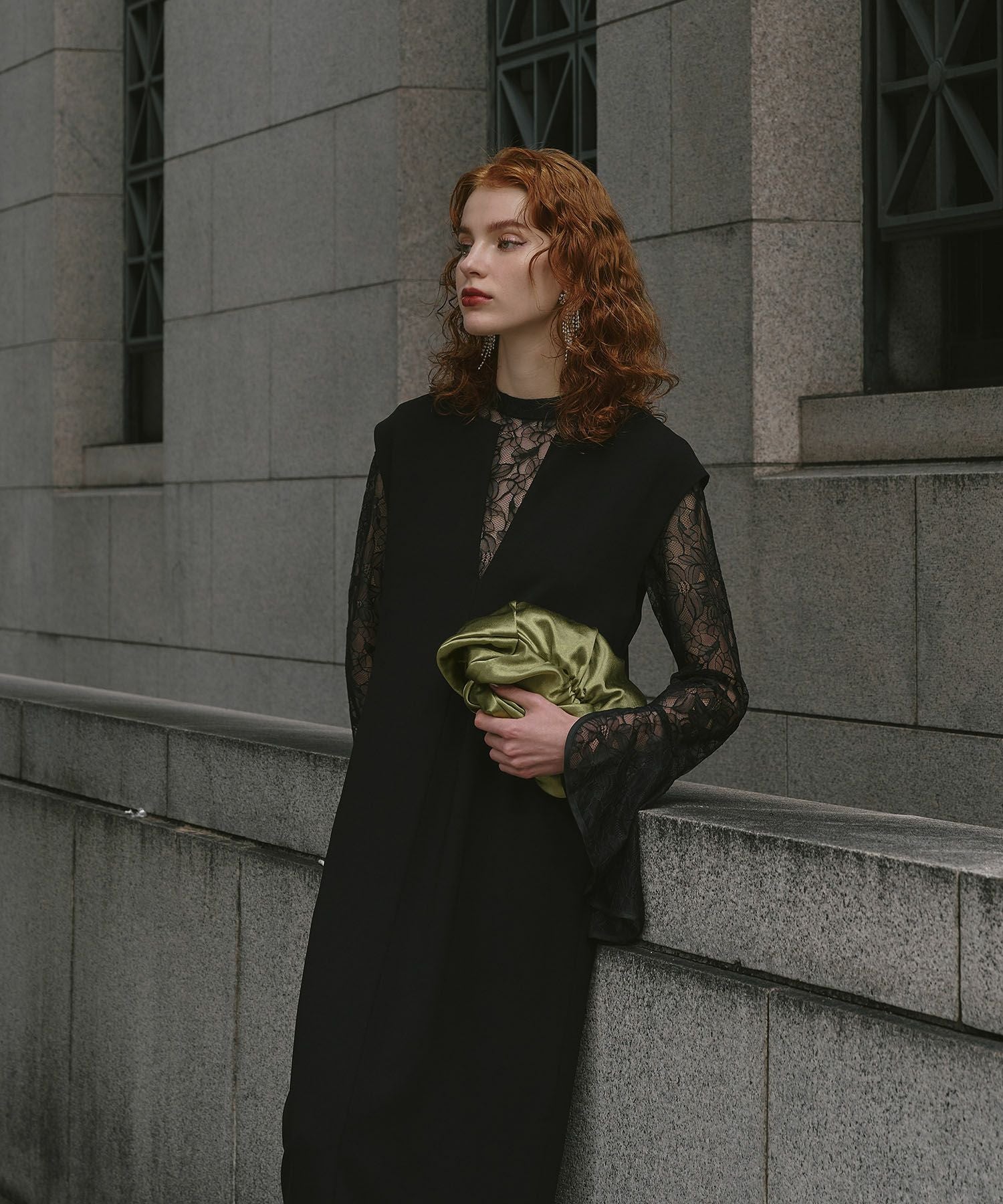 detached sleeve dress | ANDRESD