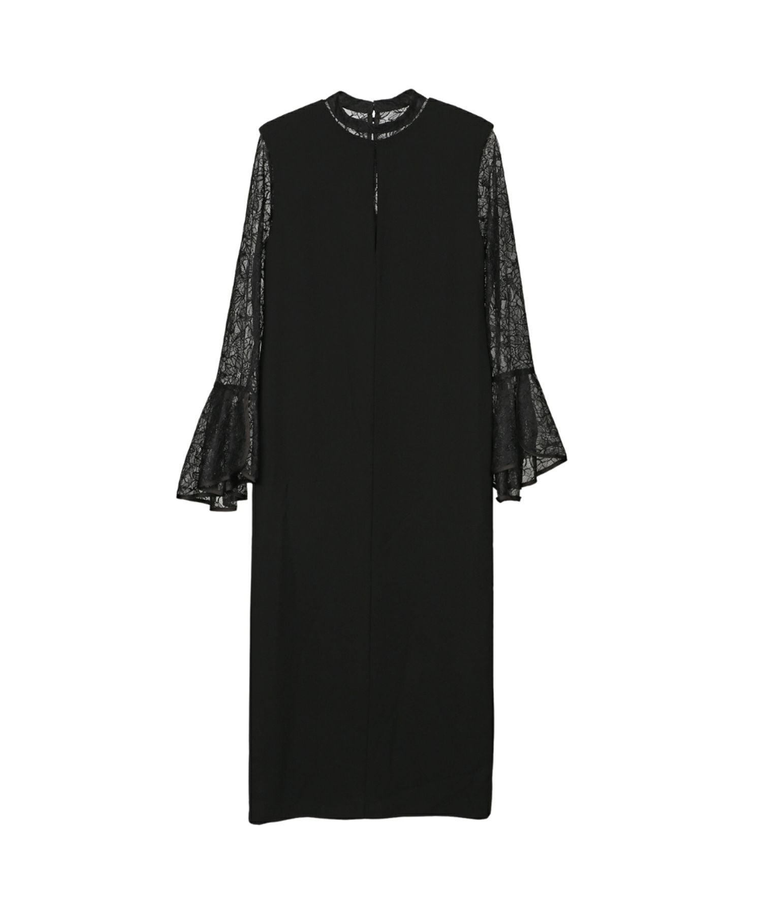 bell sleeve slit dress | ANDRESD