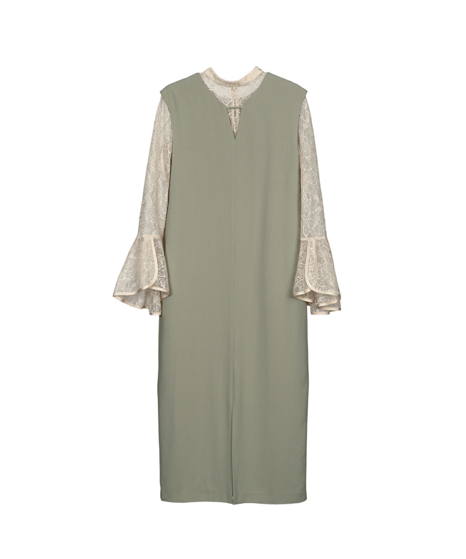 bell sleeve slit dress | ANDRESD