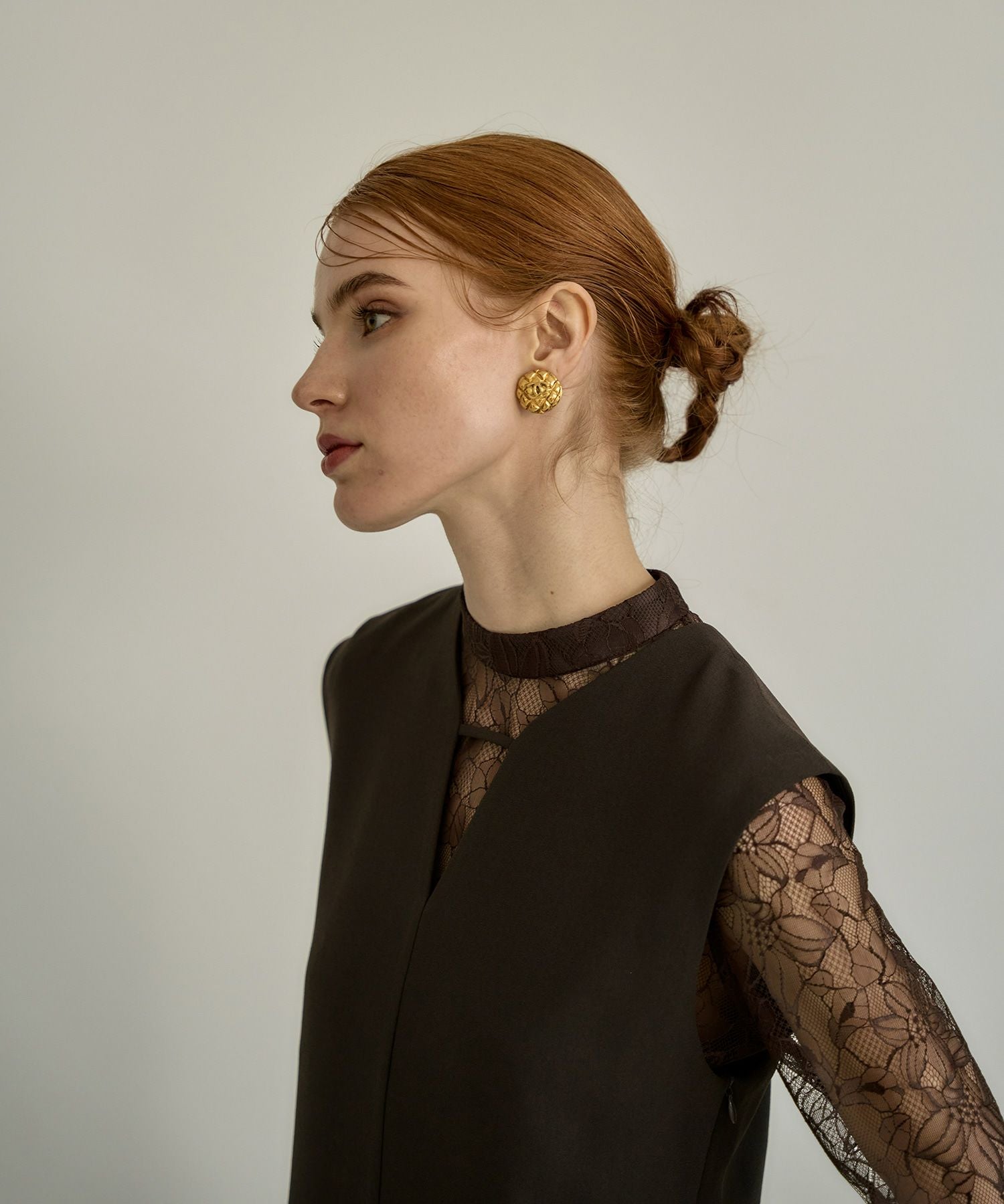 bell sleeve slit dress | ANDRESD