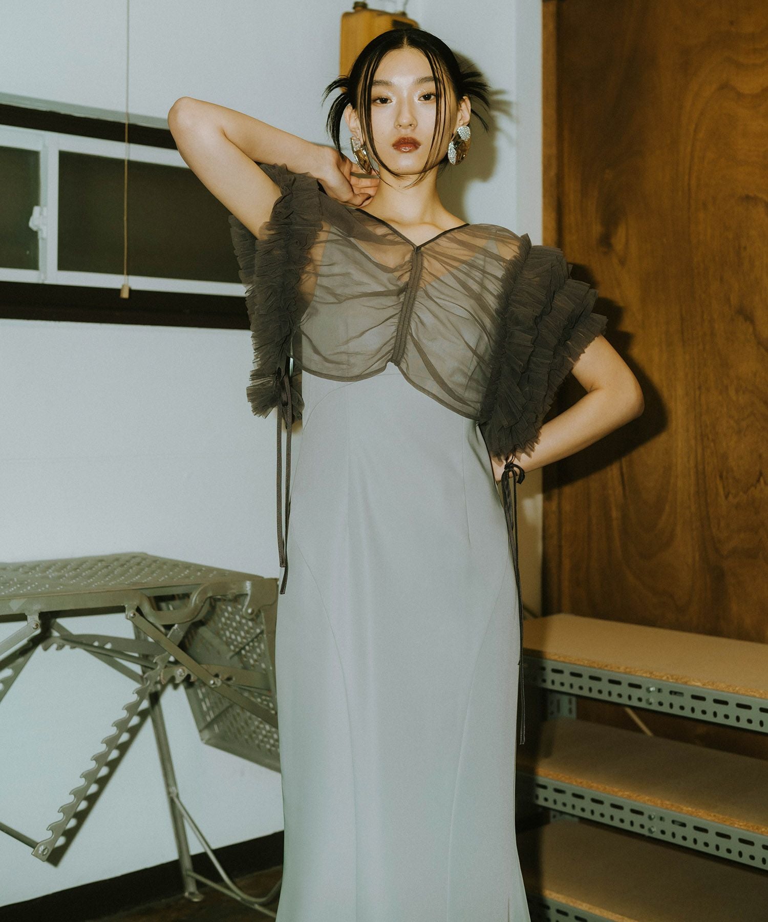 volume soft tulle dress | ANDRESD