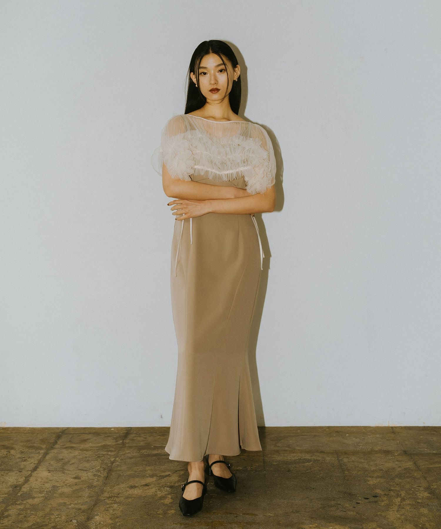 volume soft tulle dress | ANDRESD