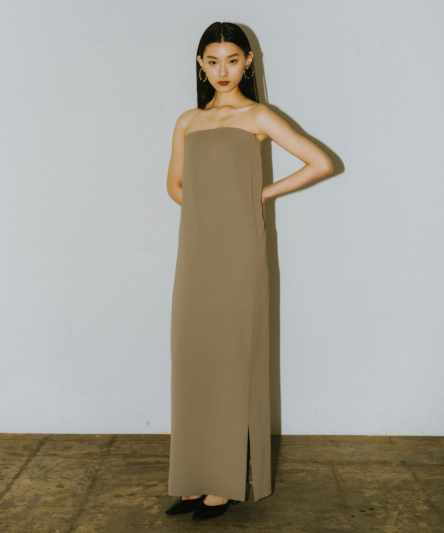 back sheer gilet setup dress | ANDRESD