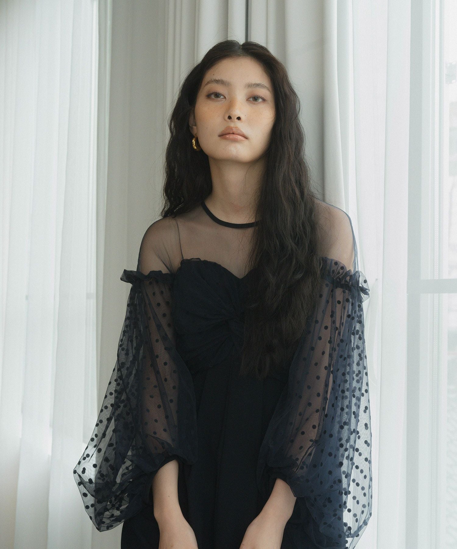 flocky dot pants dress | ANDRESD