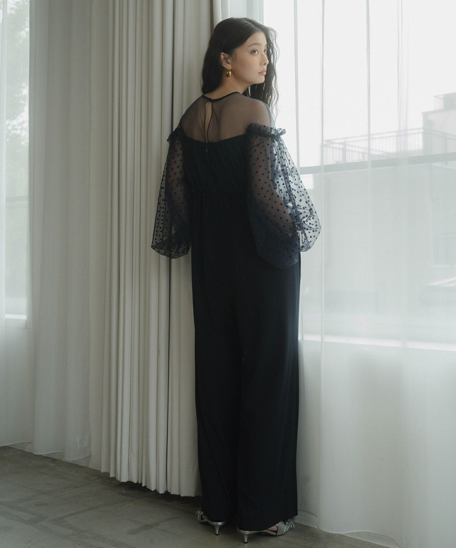 flocky dot pants dress | ANDRESD