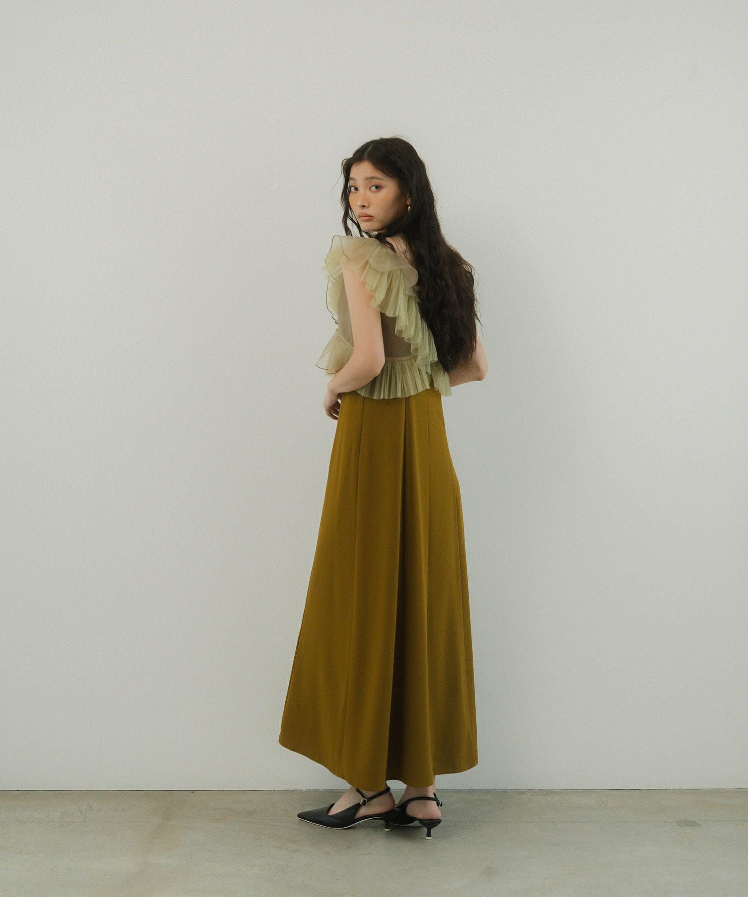 pleats tulle dress | ANDRESD