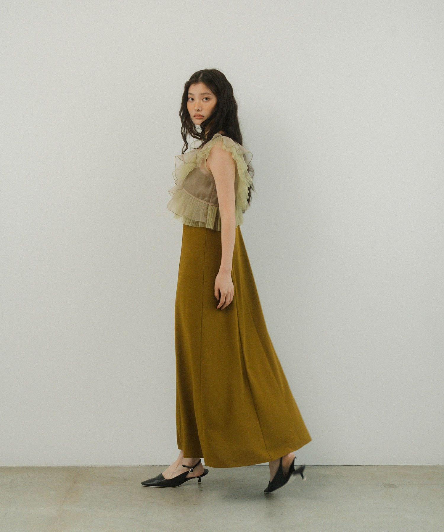 pleats tulle dress | ANDRESD