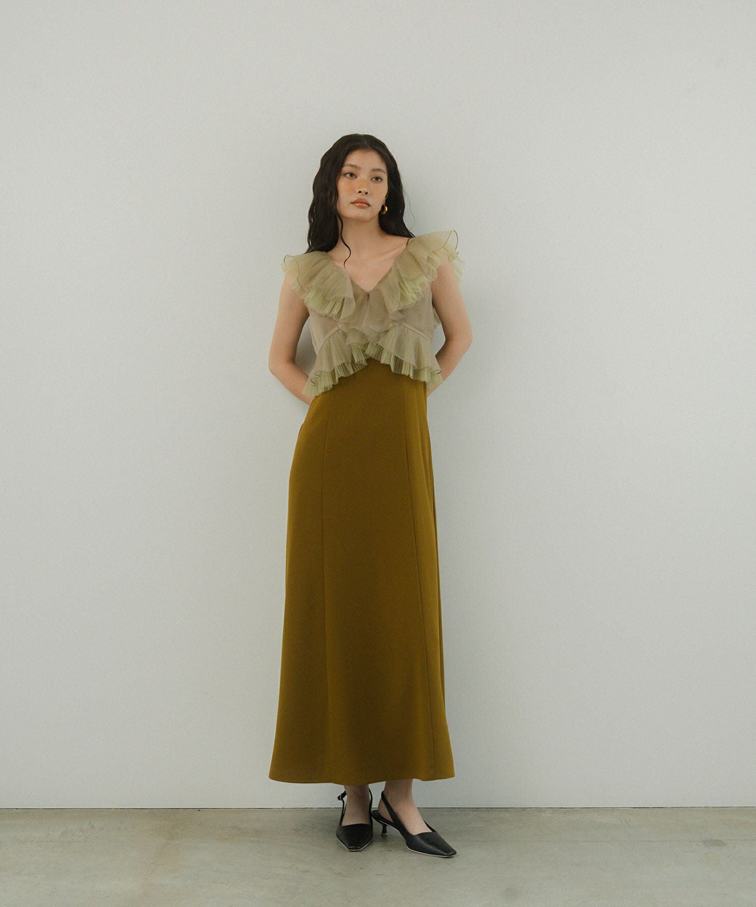 pleats tulle dress | ANDRESD