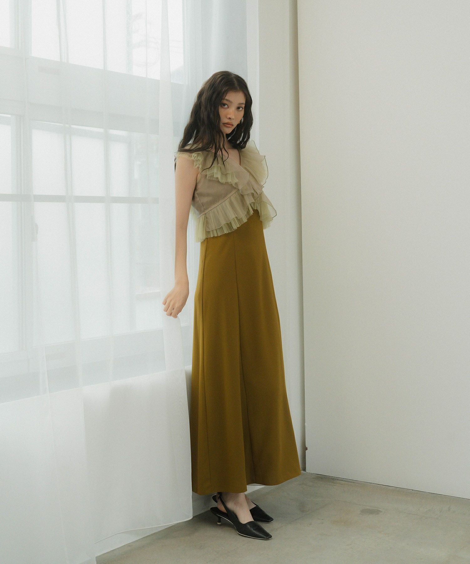pleats tulle dress | ANDRESD