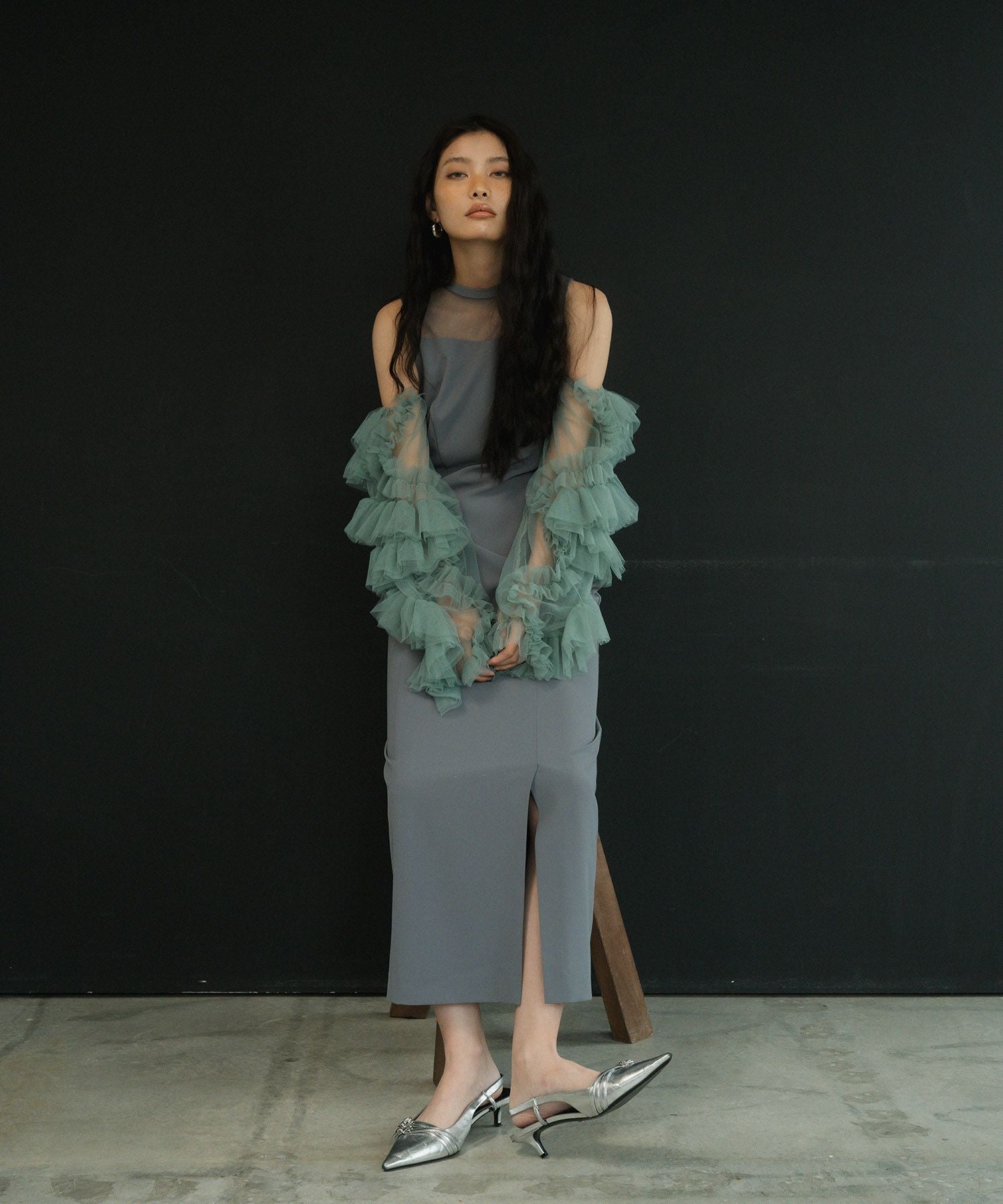 detached sleeve dress | ANDRESD