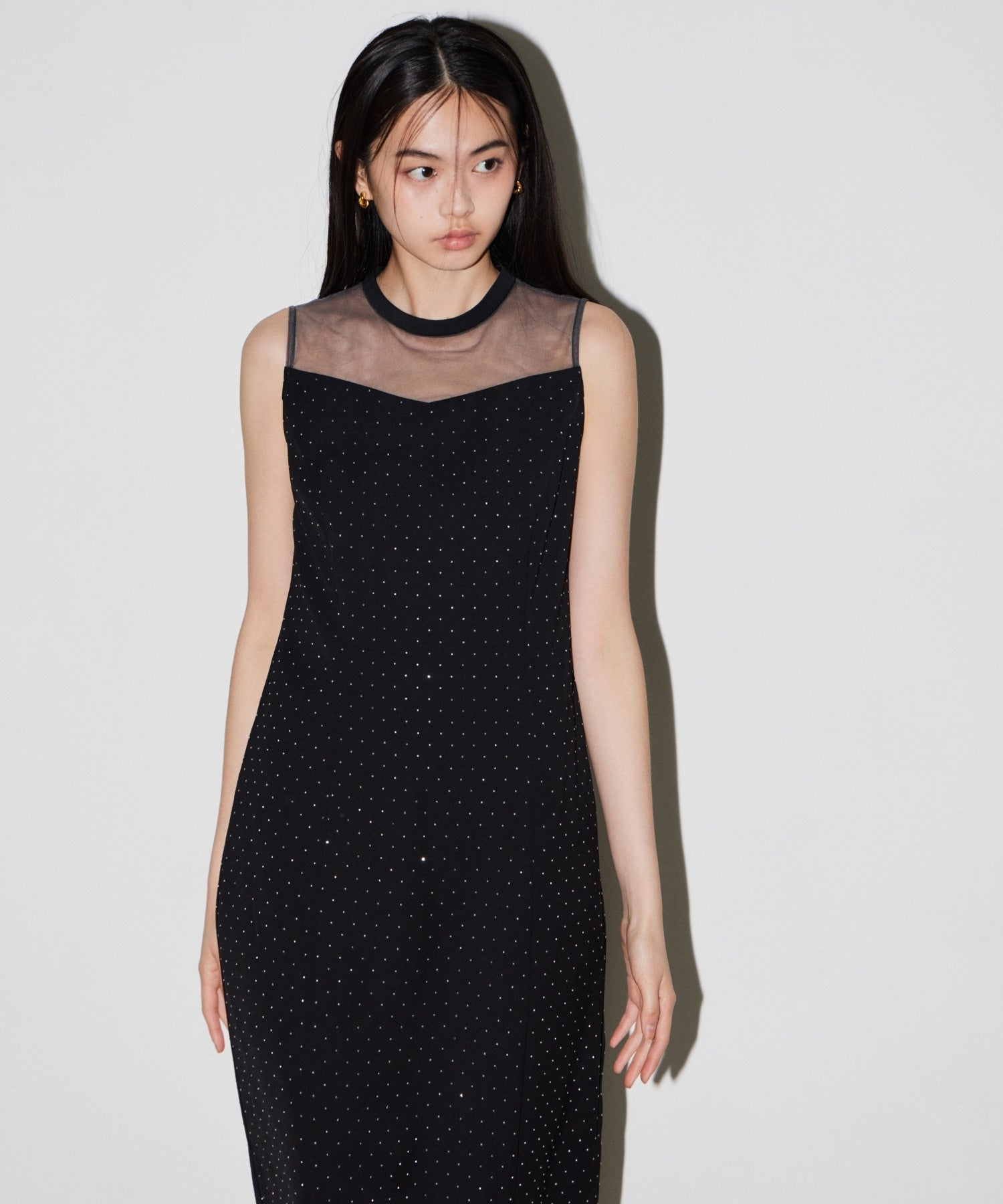 【美品】ANDRESED detached sleevedress ネイビーS detached sleeve dress | ANDRESD