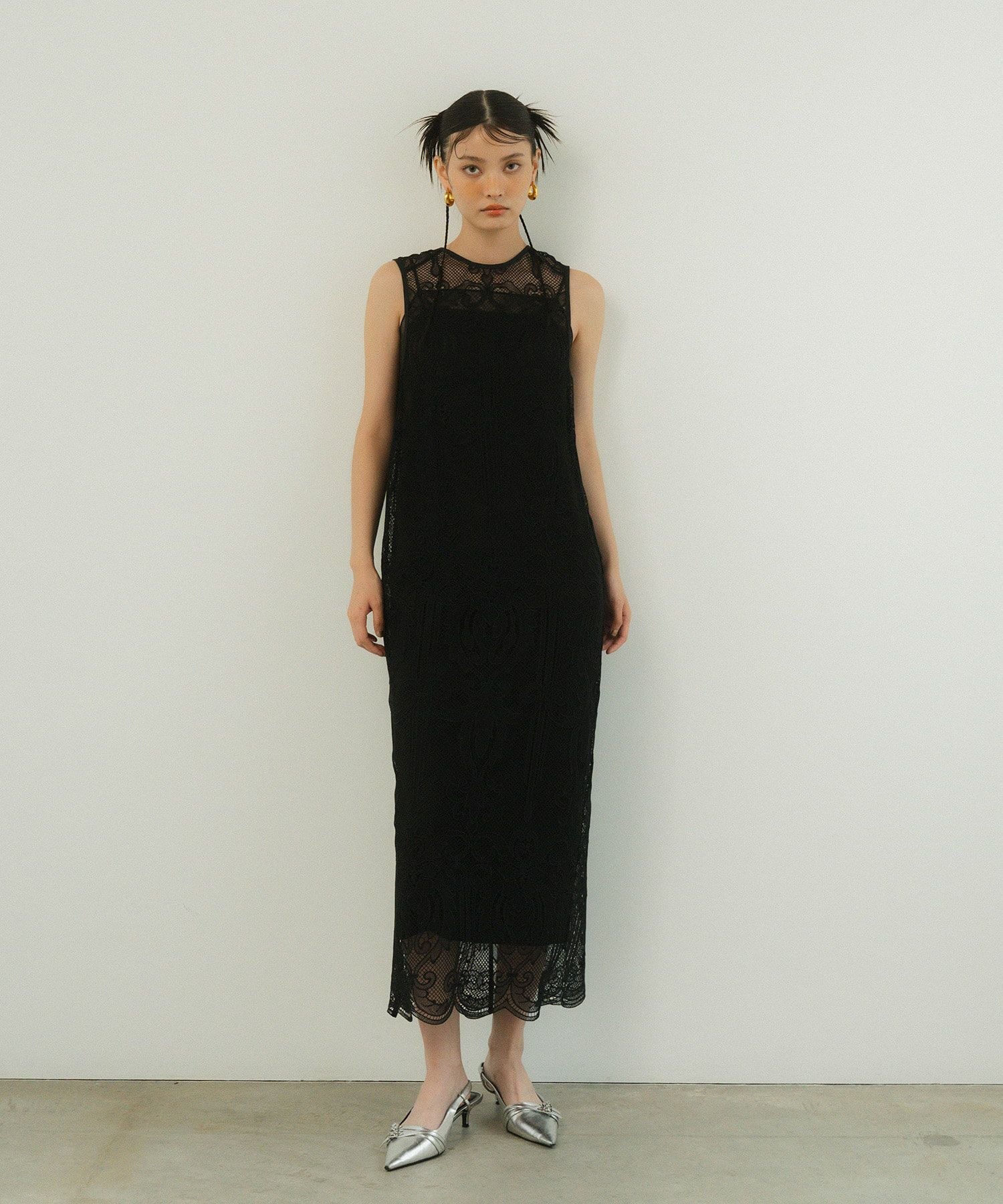 chemical lace zipper dress | ANDRESD