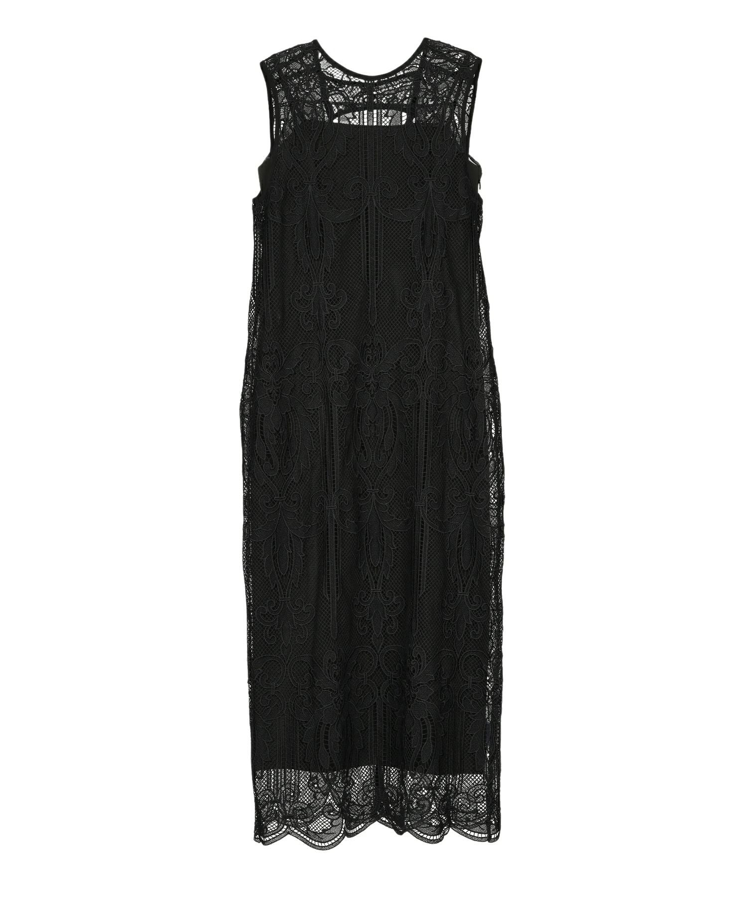 ANDRESD ／chemical lace zipper dress chemical lace zipper dress | ANDRESD