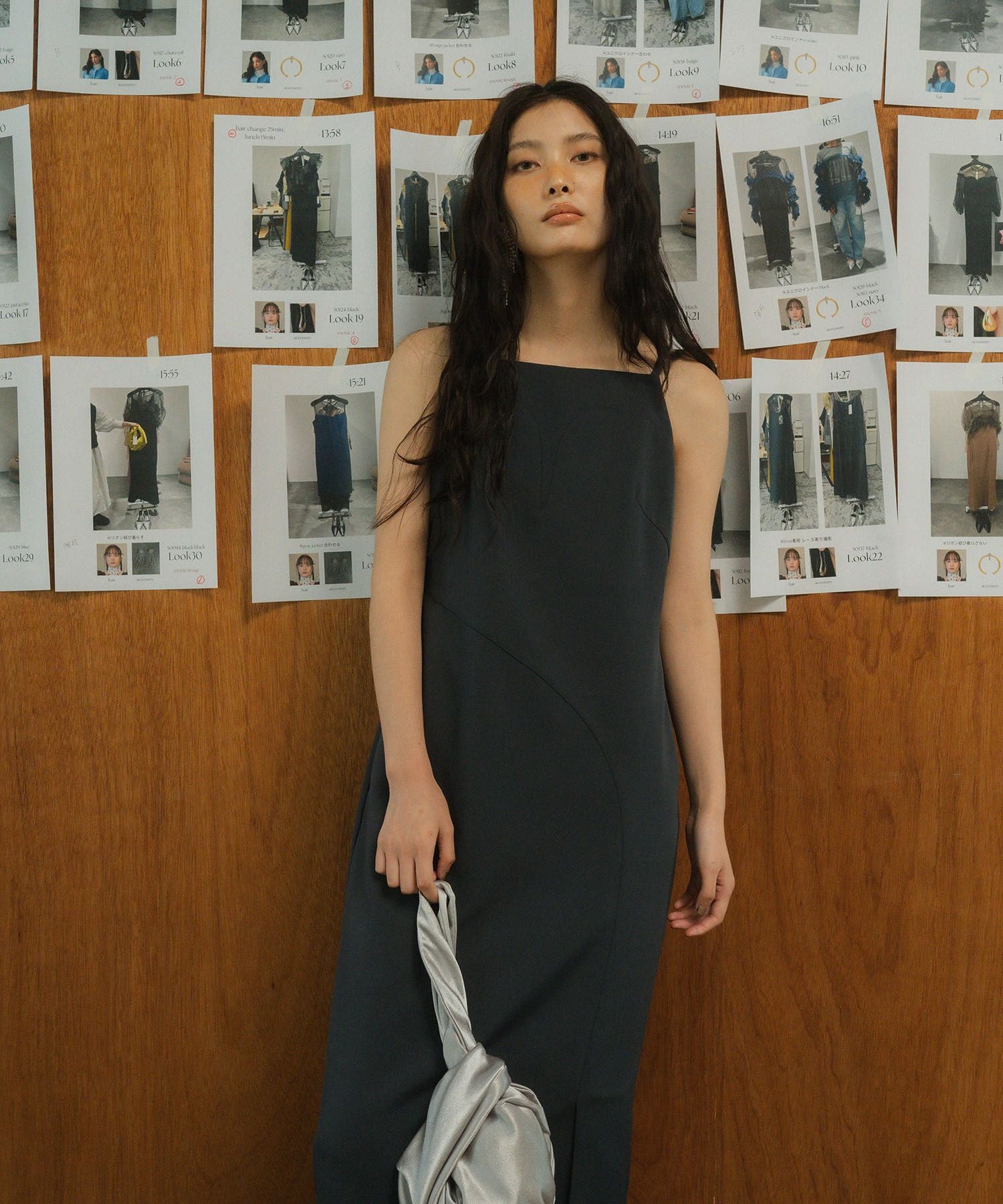 【2点セットアイテム】 カッティングカーブドレス cutting curve dress | ANDRESD