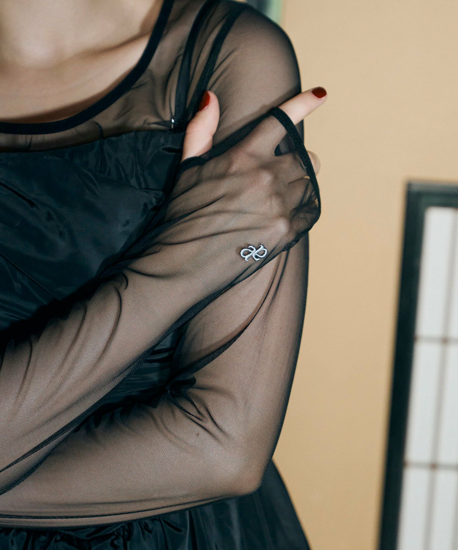 shirring gather setup dress | ANDRESD