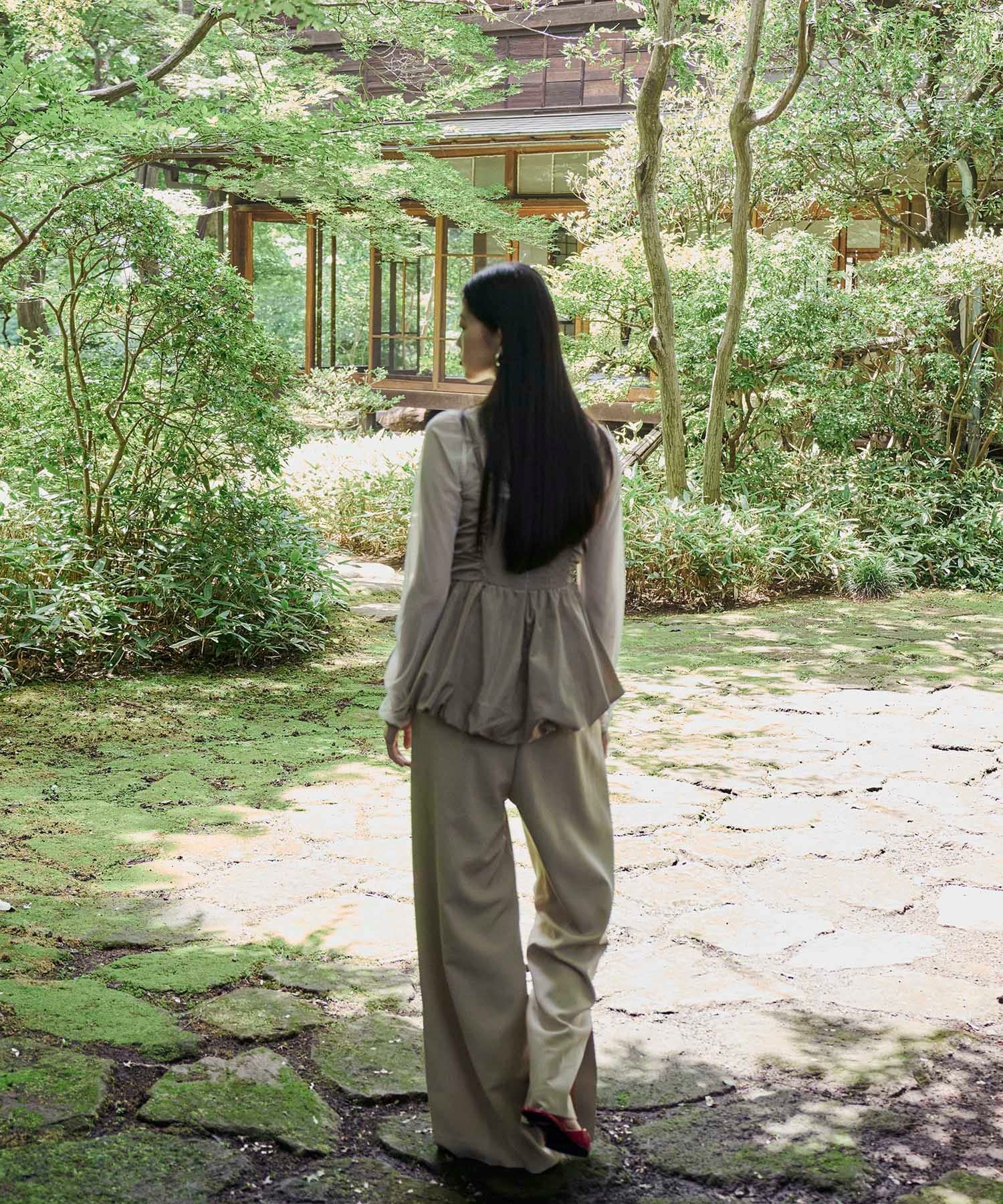 shirring gather setup dress | ANDRESD