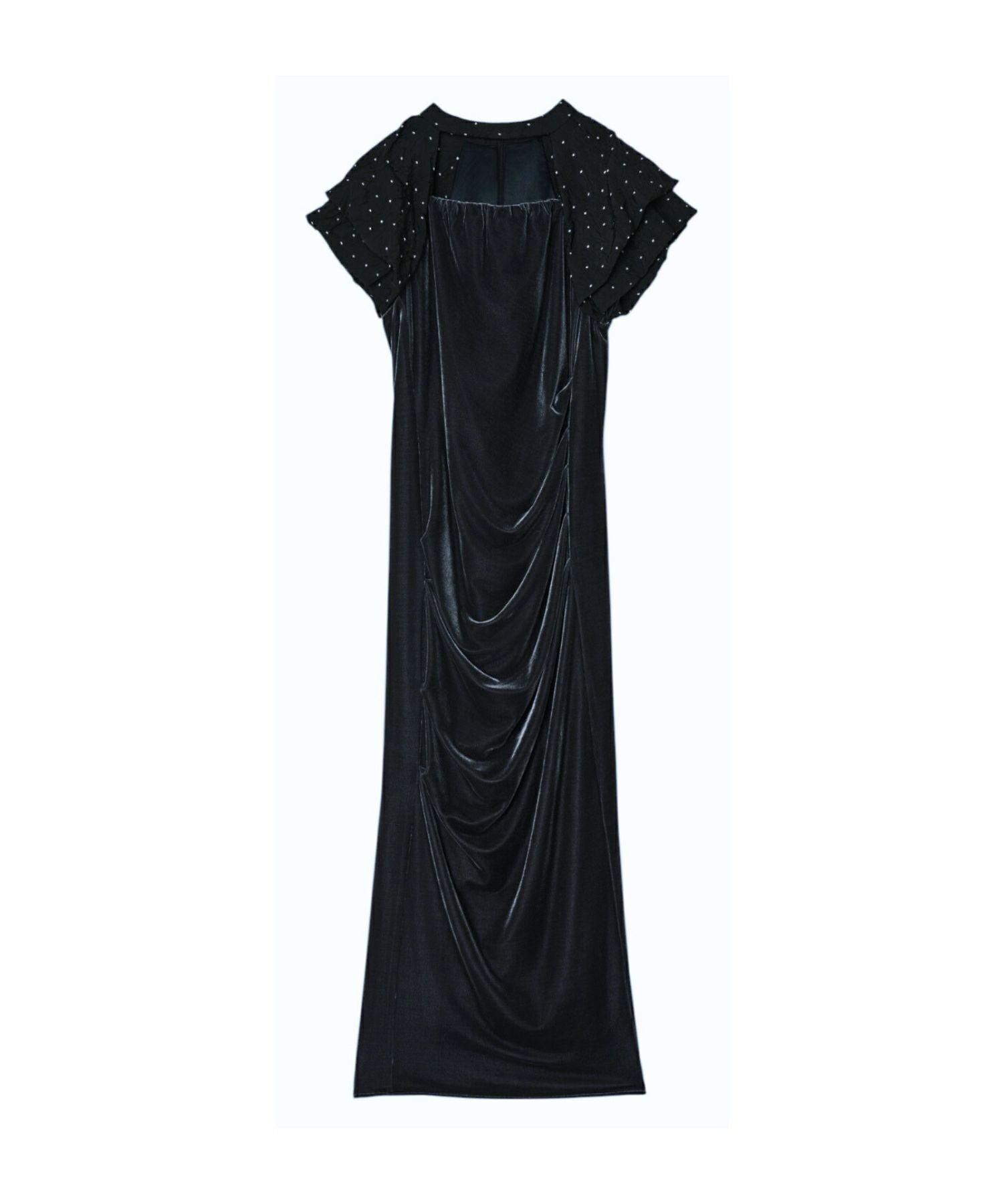 drape velour dress | ANDRESD drape velour dress | ANDRESD