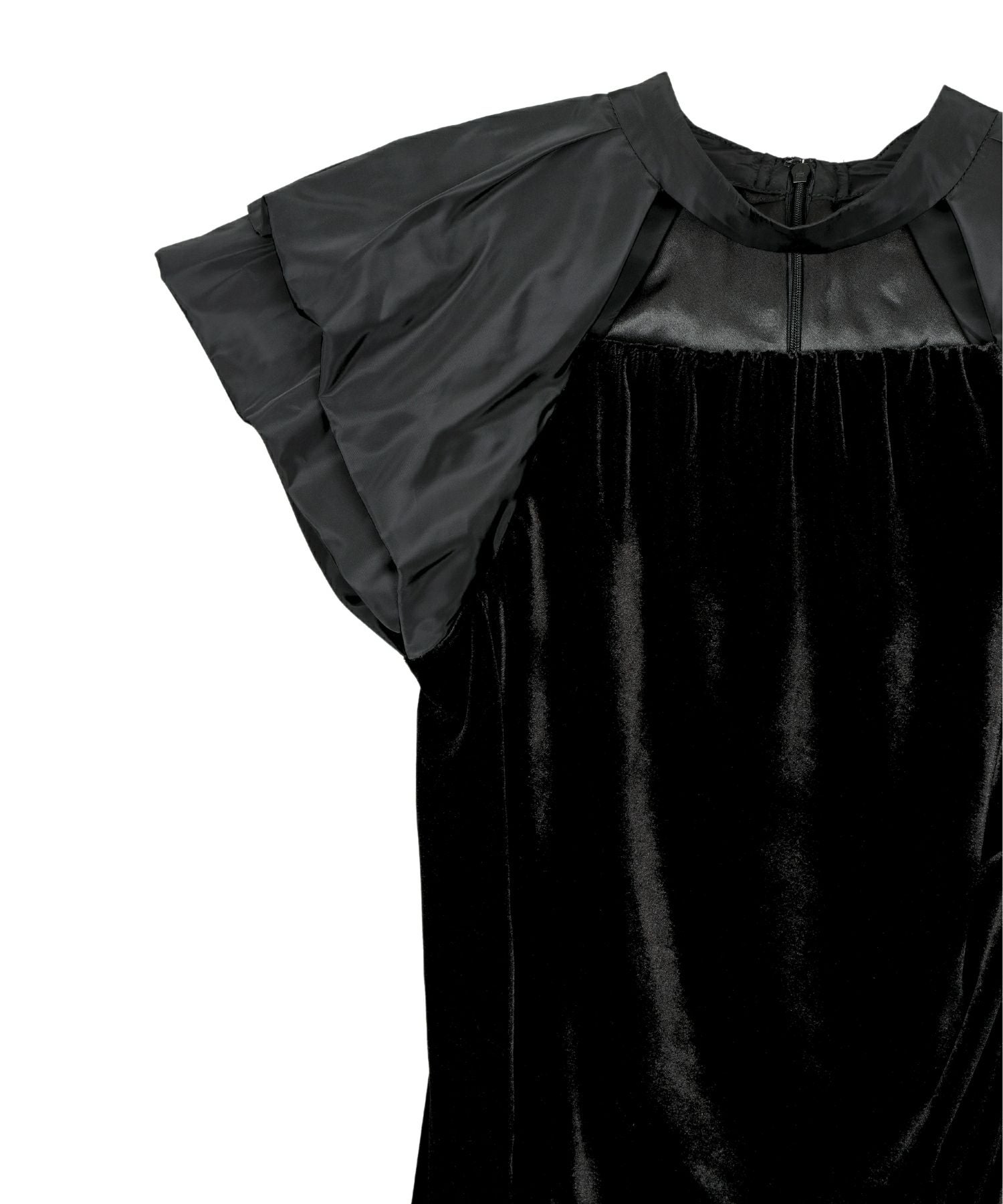 drape velour dress | ANDRESD