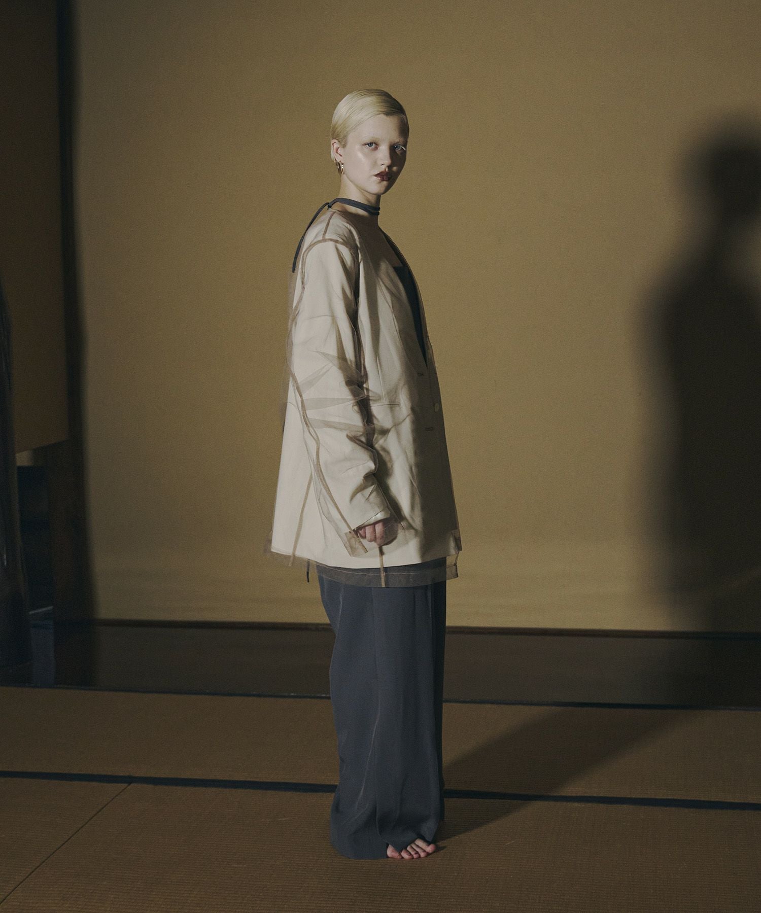 boxy layered tulle jacket | ANDRESD