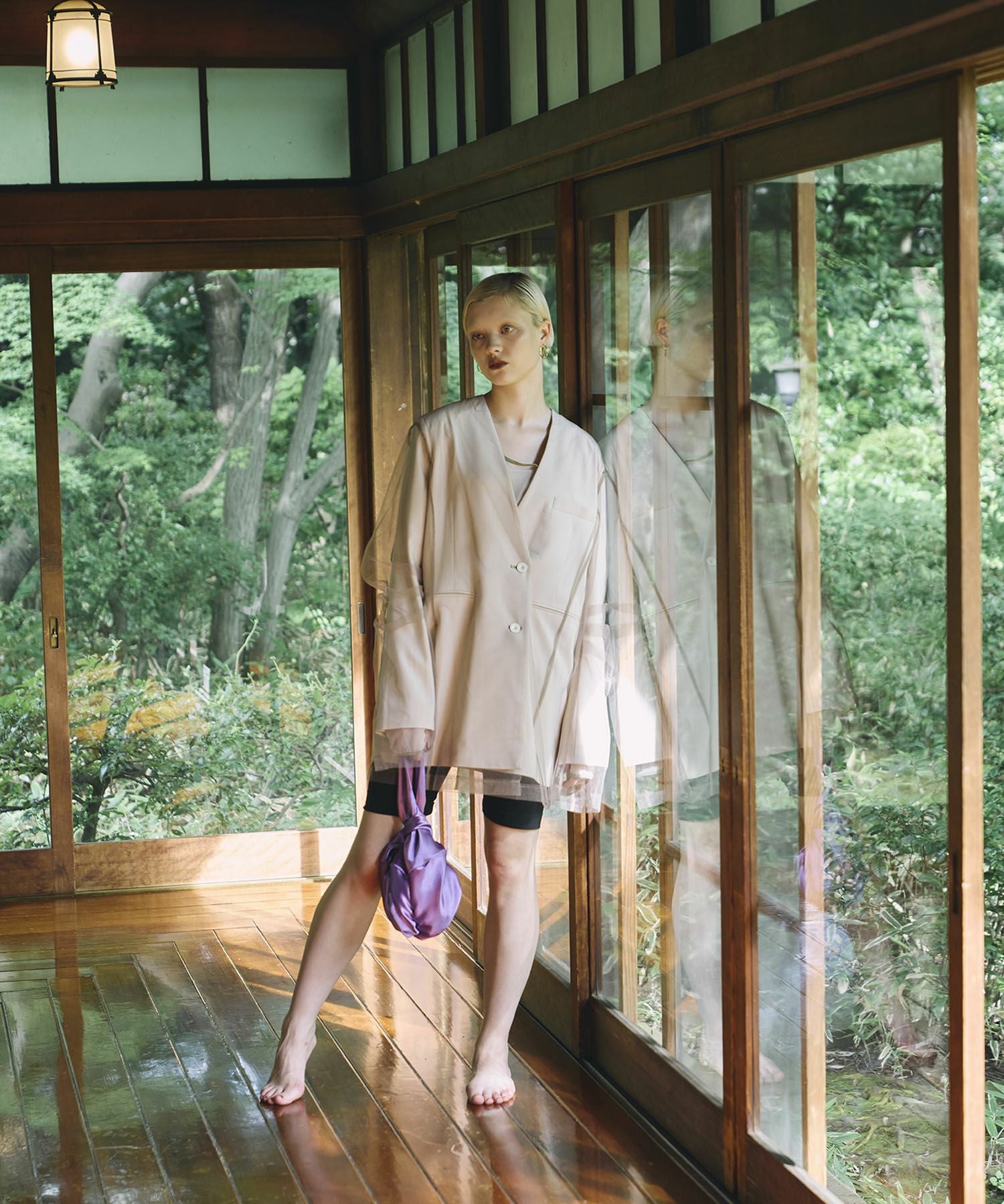 boxy layered tulle jacket | ANDRESD