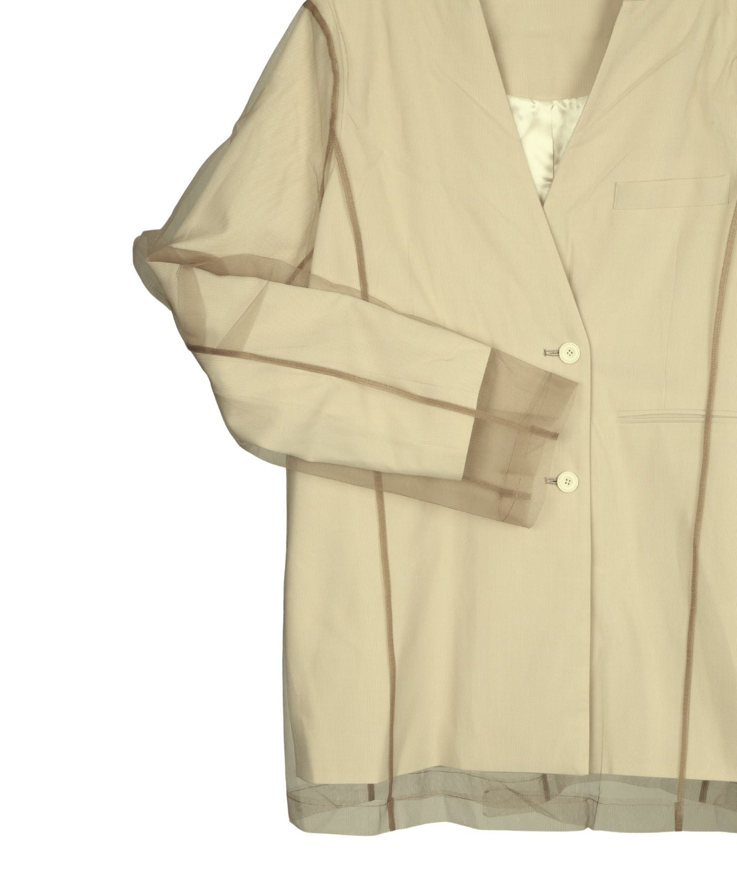 boxy layered tulle jacket | ANDRESD