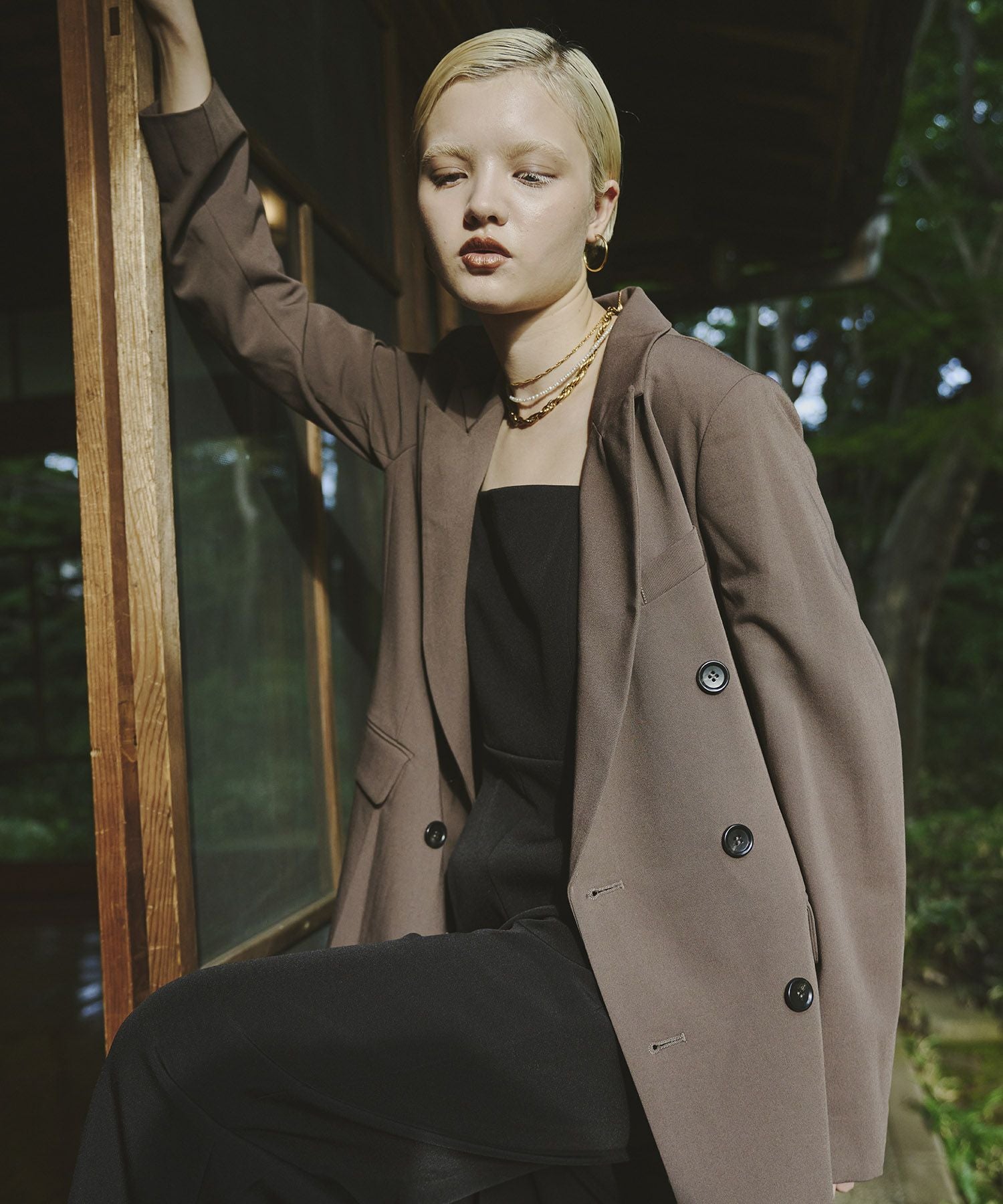 peaked lapel jacket | ANDRESD