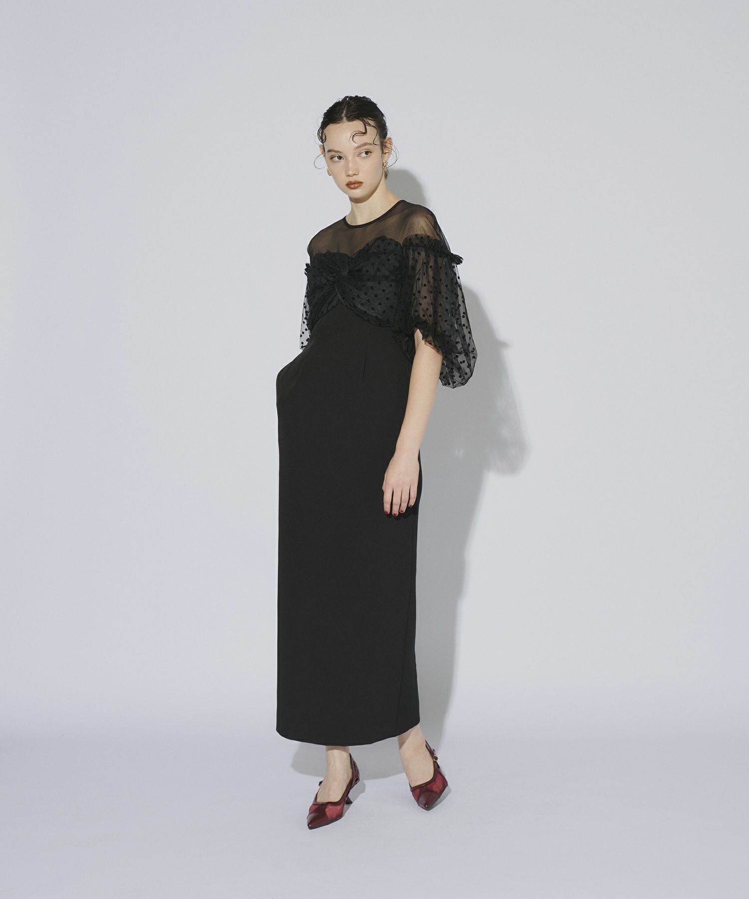 flocky dot one piece | ANDRESD