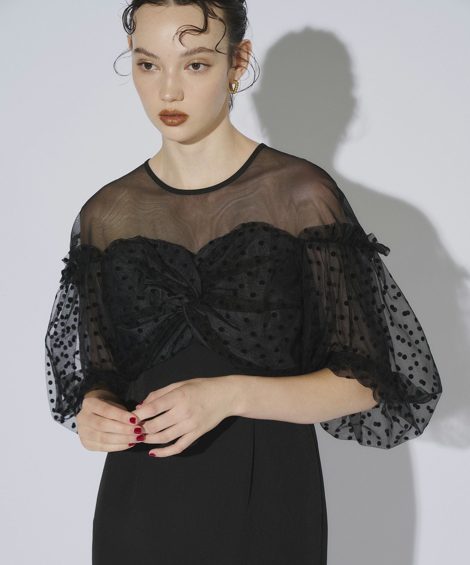 flocky dot one piece | ANDRESD