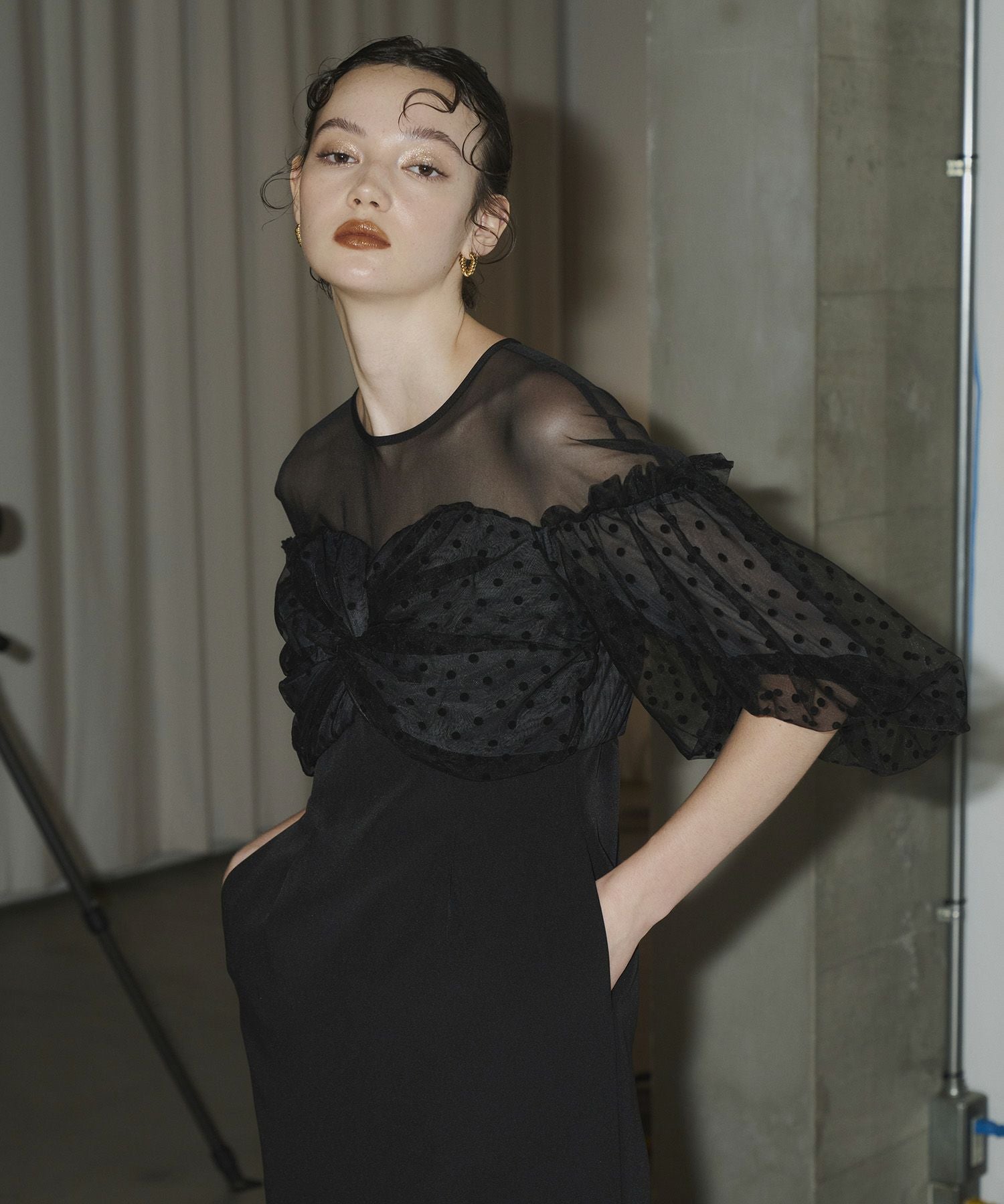 flocky dot one piece | ANDRESD