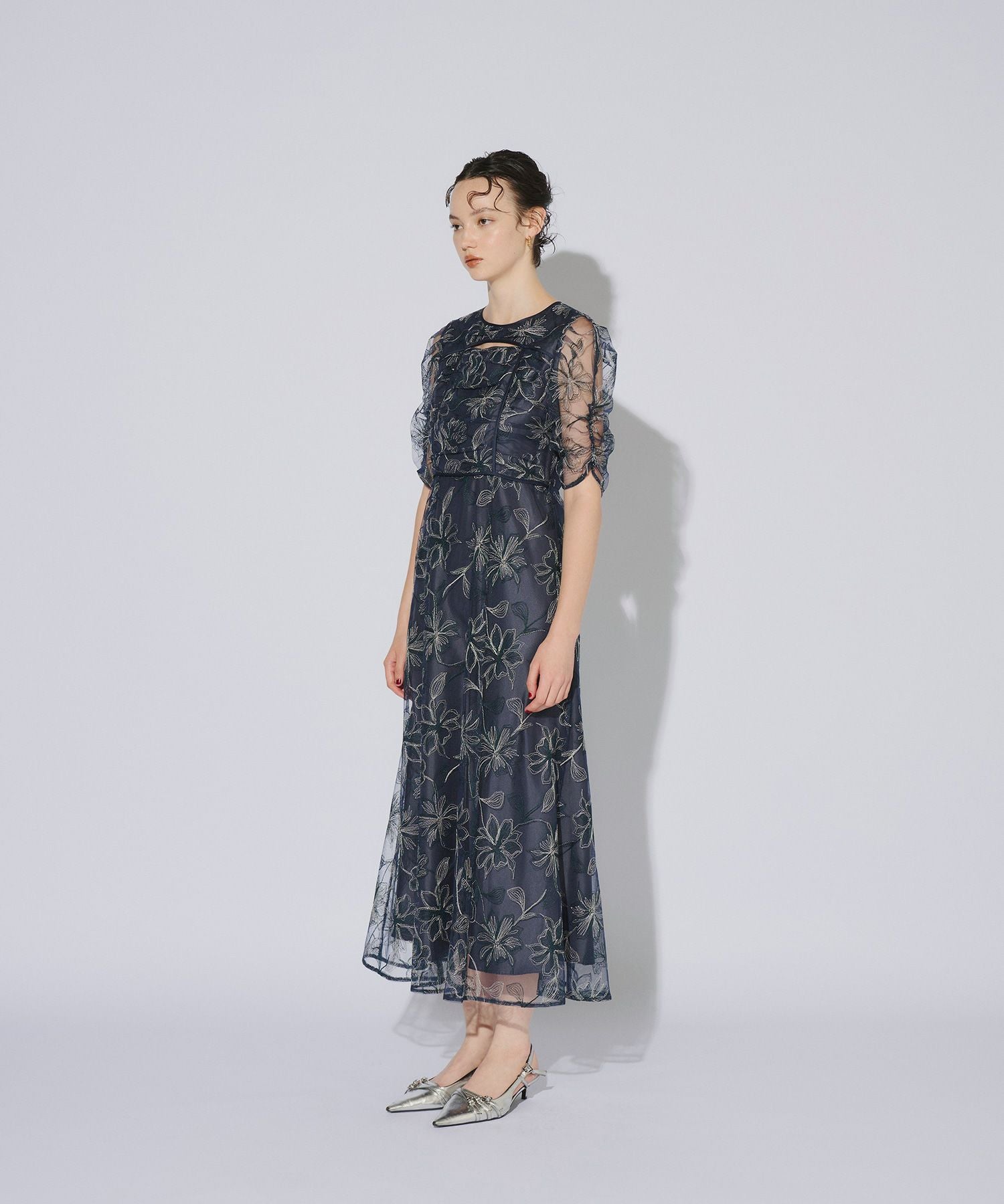 ワンピース Cotton Organza Paisley Lace Yoke Dress S yoke slit dress | ANDRESD