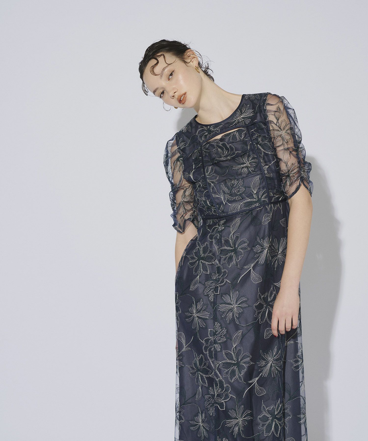 yoke slit dress | ANDRESD