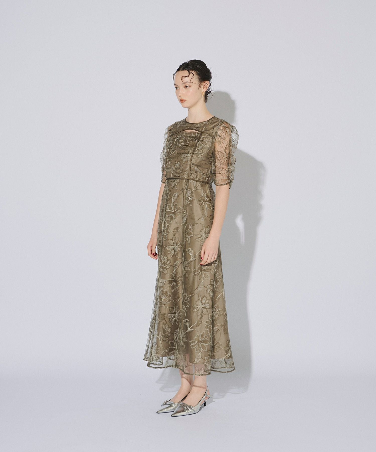 yoke slit dress | ANDRESD