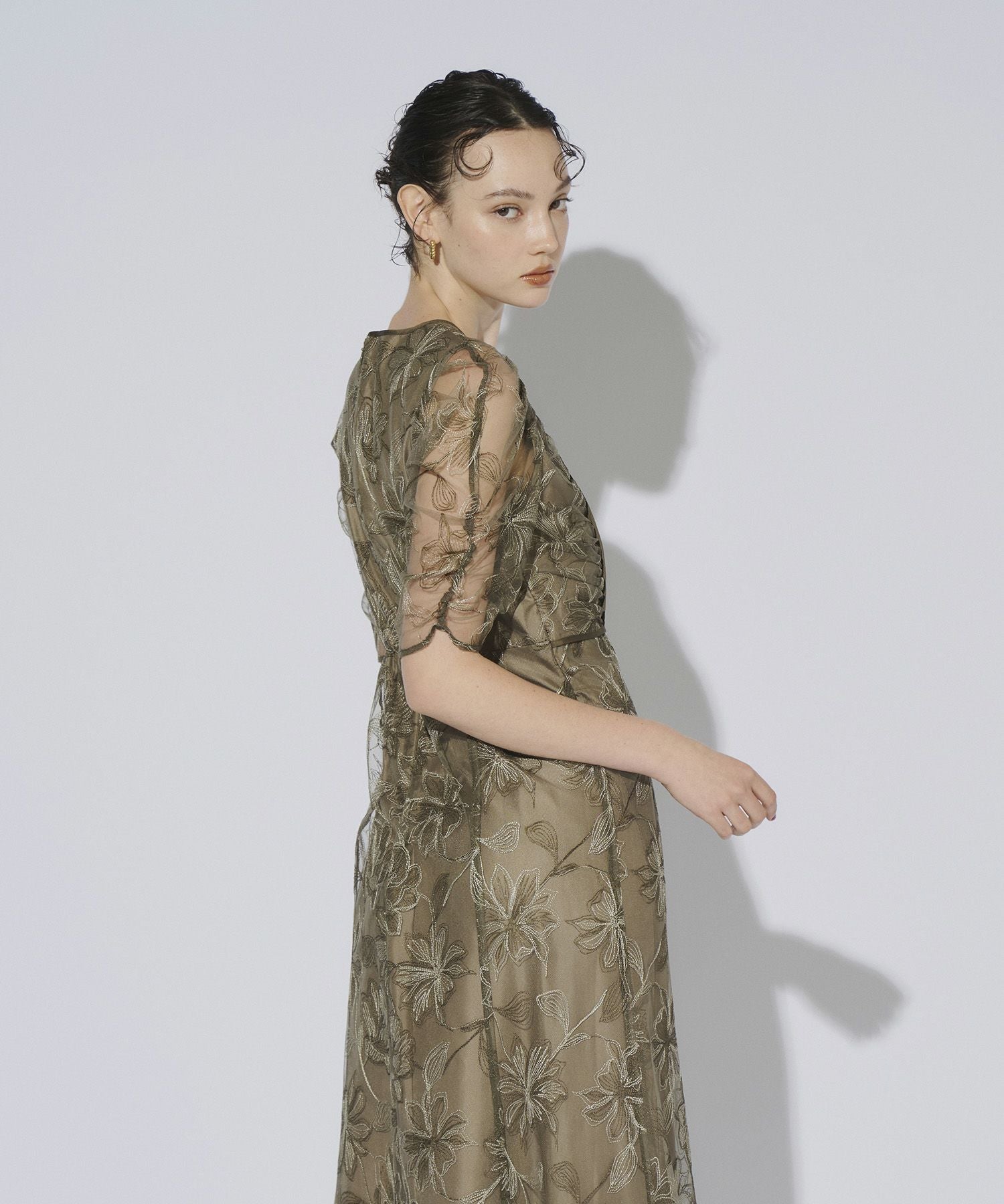 yoke slit dress | ANDRESD