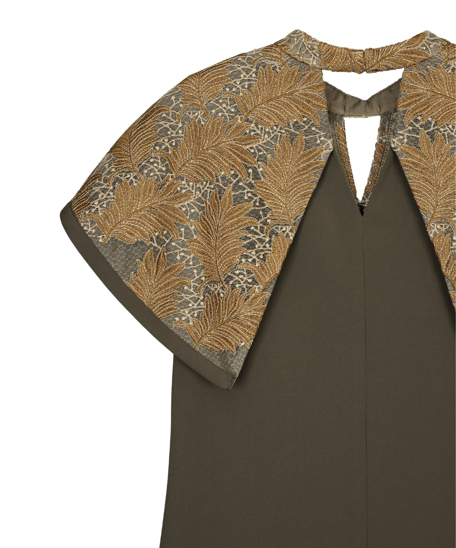 embroidery cape dress | ANDRESD
