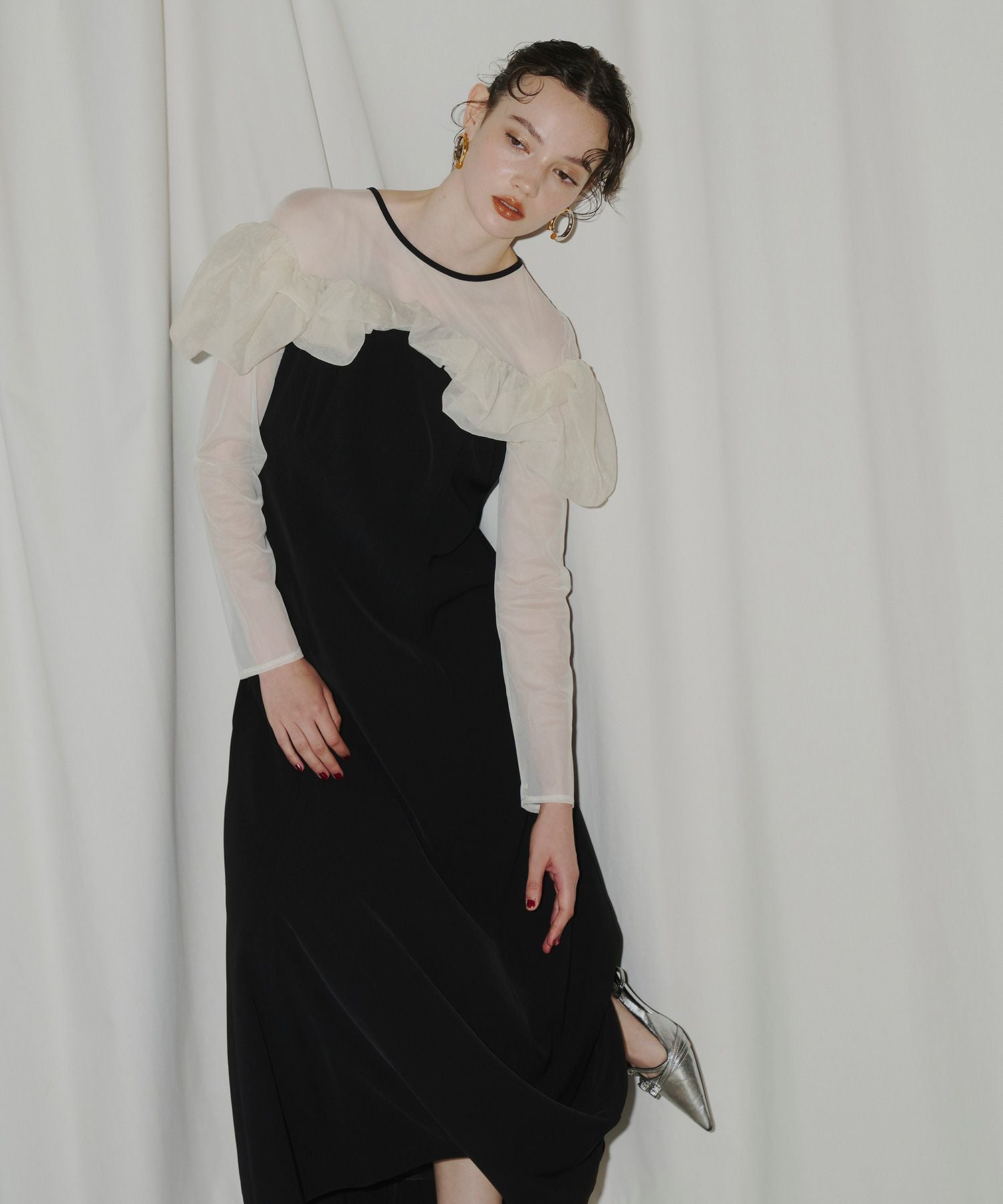 frills flare dress | ANDRESD