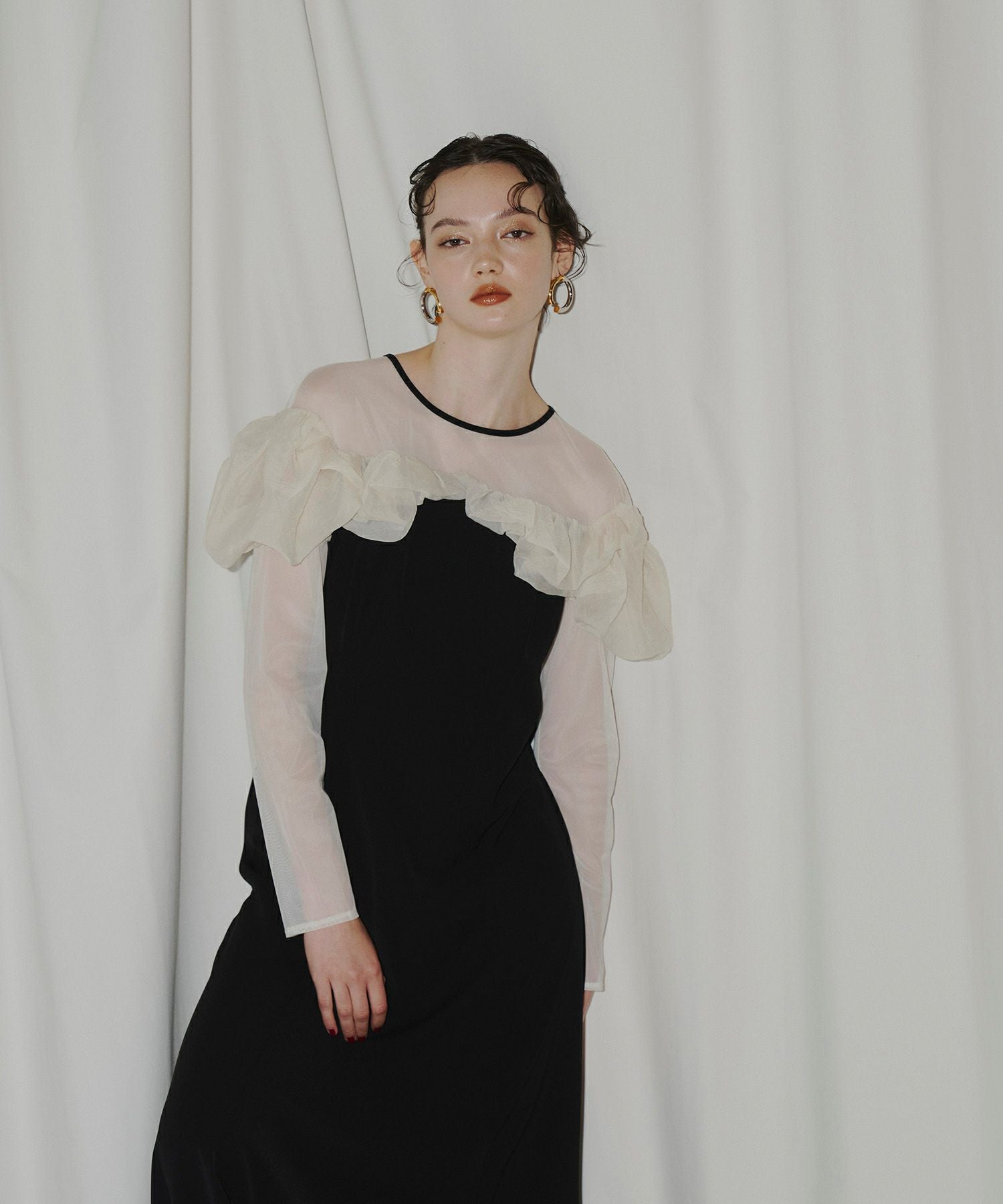 frills flare dress | ANDRESD