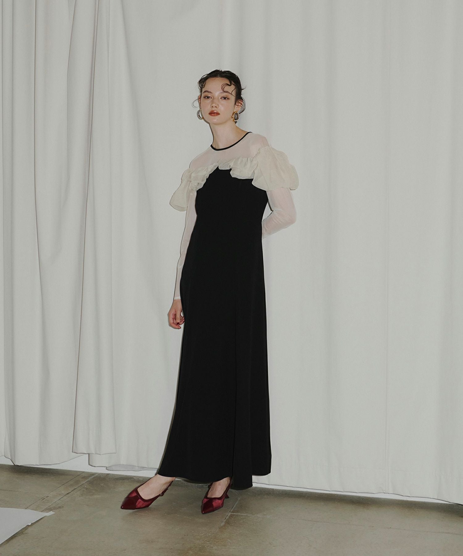 frills flare dress | ANDRESD