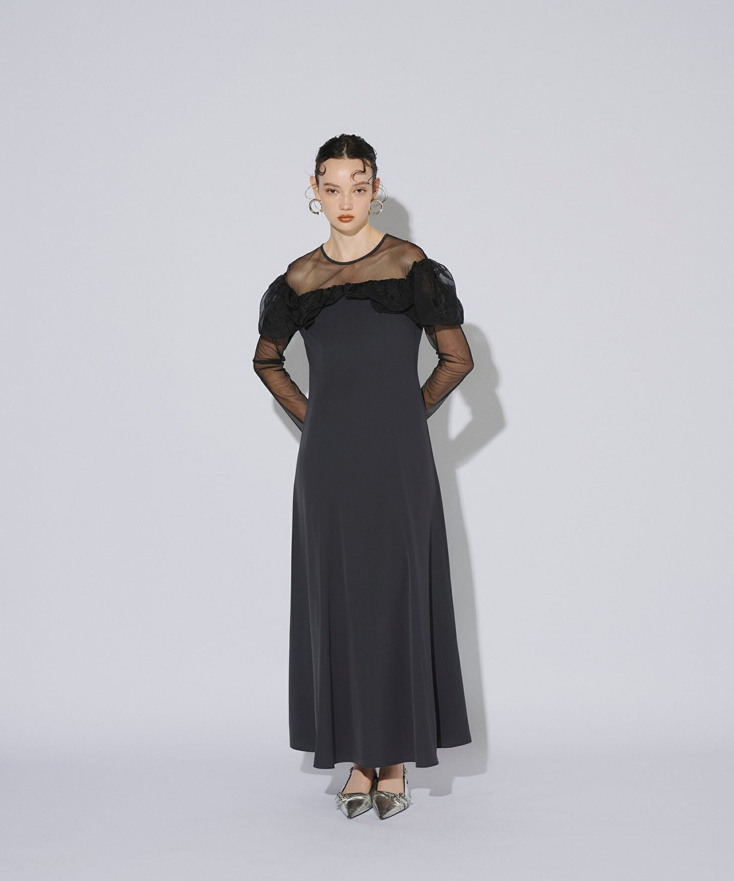 frills flare dress | ANDRESD