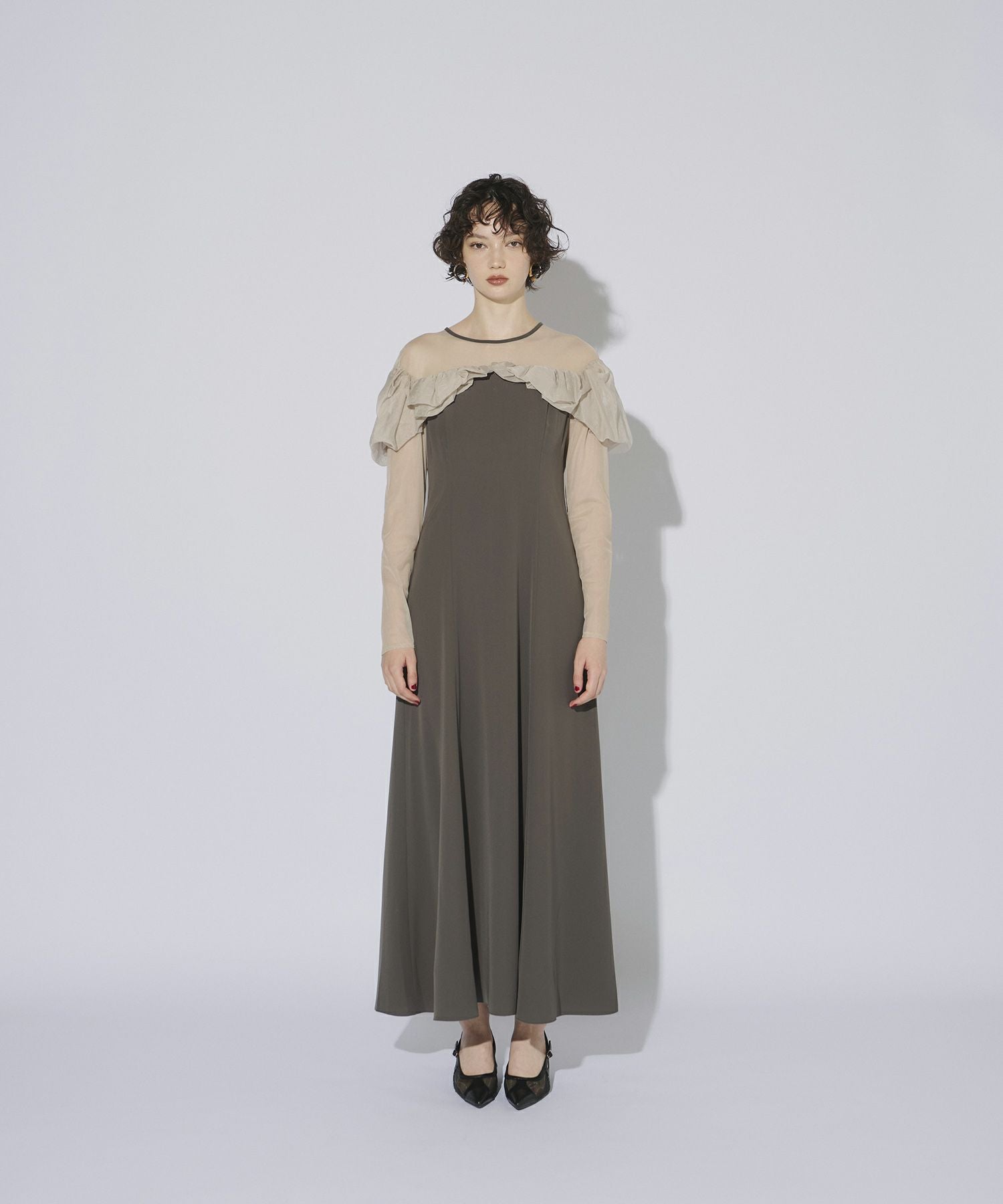 frills flare dress | ANDRESD