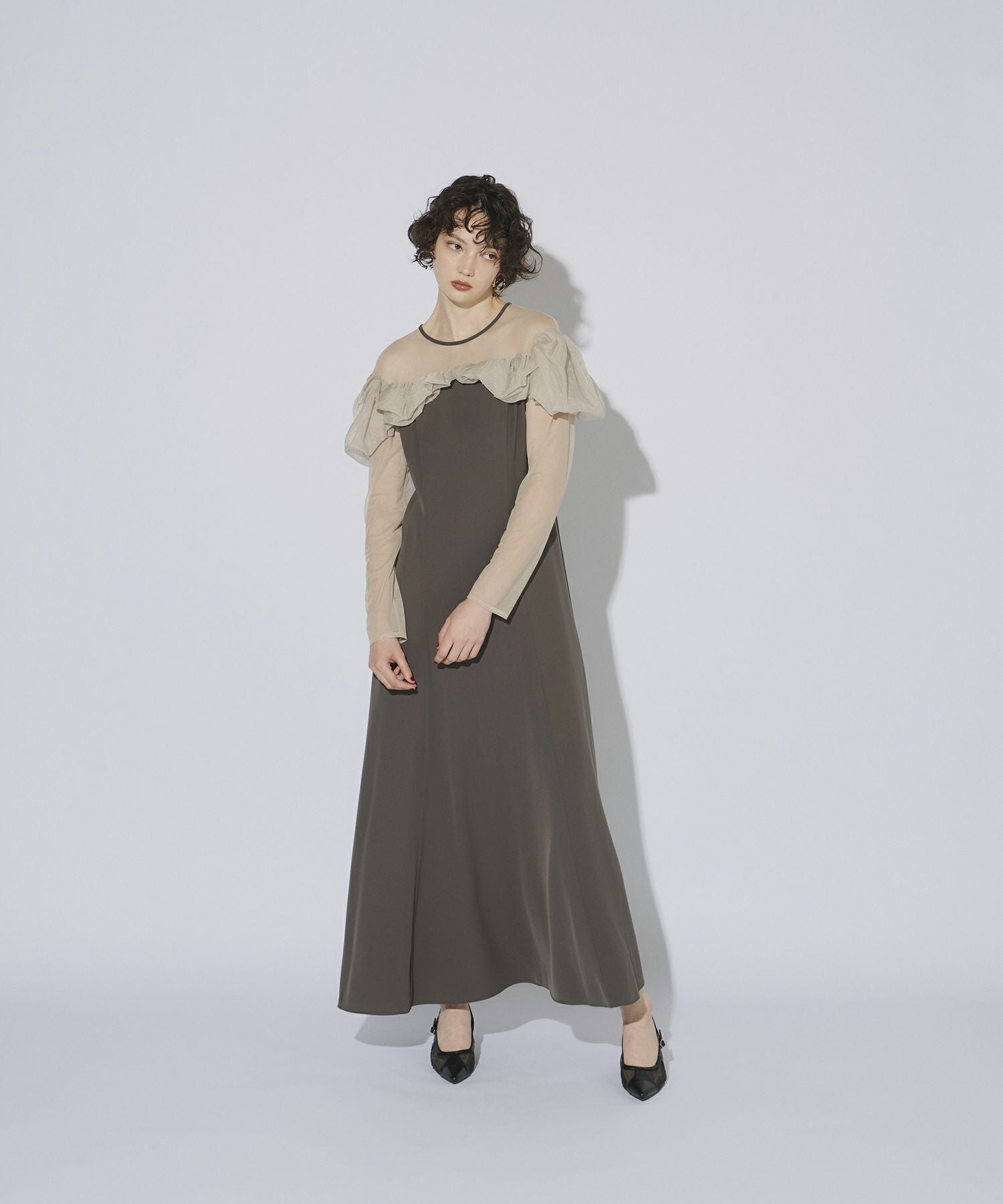 frills flare dress | ANDRESD