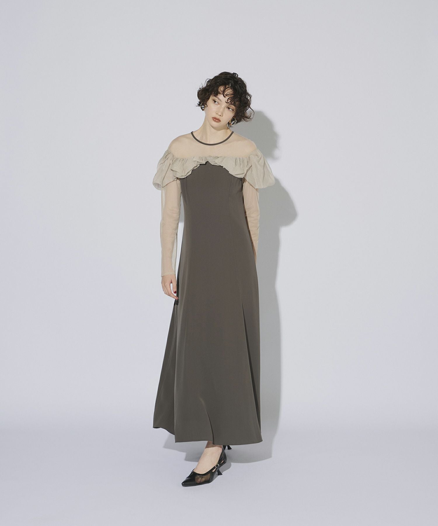 frills flare dress | ANDRESD